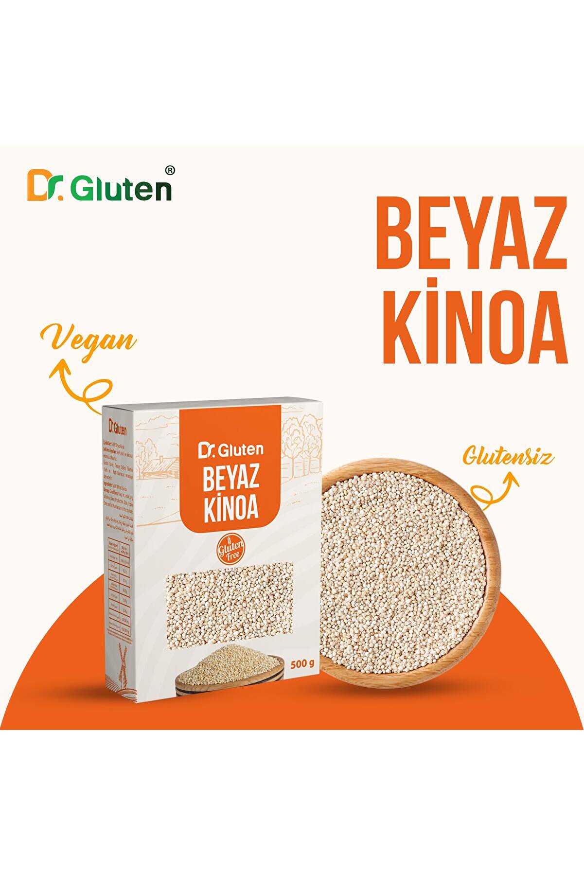 Dr. Gluten Glutensi̇z Beyaz Ki̇noa 500 Gr.