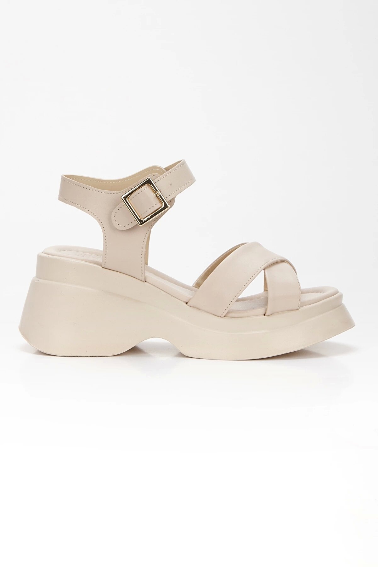 Gult Kadın Sandalet Çapraz