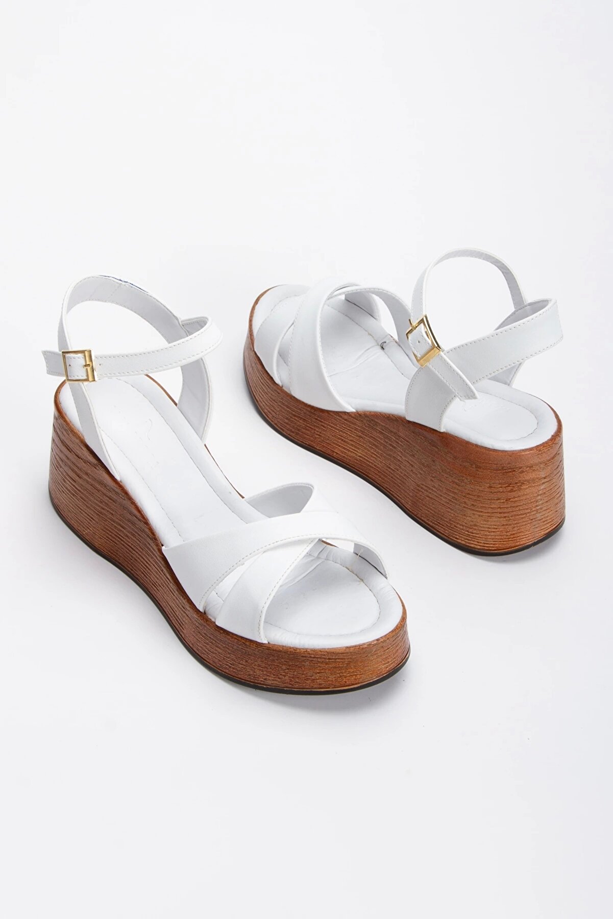 Gult Kadın Boyama Tabanlı Hafi̇f Sandalet