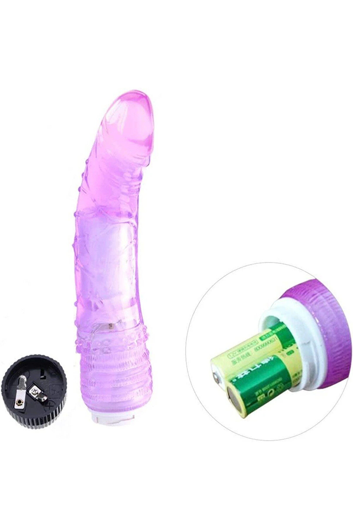 Erox Vi̇bes Waves Purple Kademeli̇ Ti̇treşi̇mli̇ 18 Cm Jel Vi̇brat&ouml;r