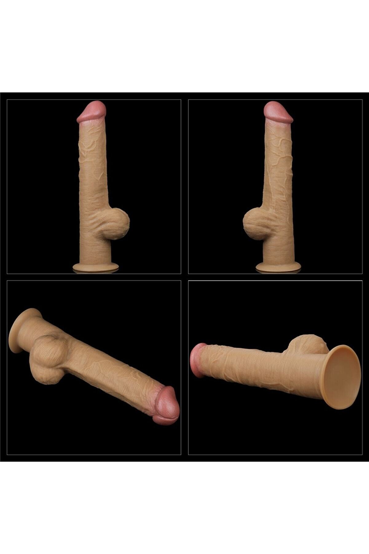 Meyrabest 12.5   Dual Layered Handle Cock Plati̇ni̇um Sli̇cone Di̇ldo