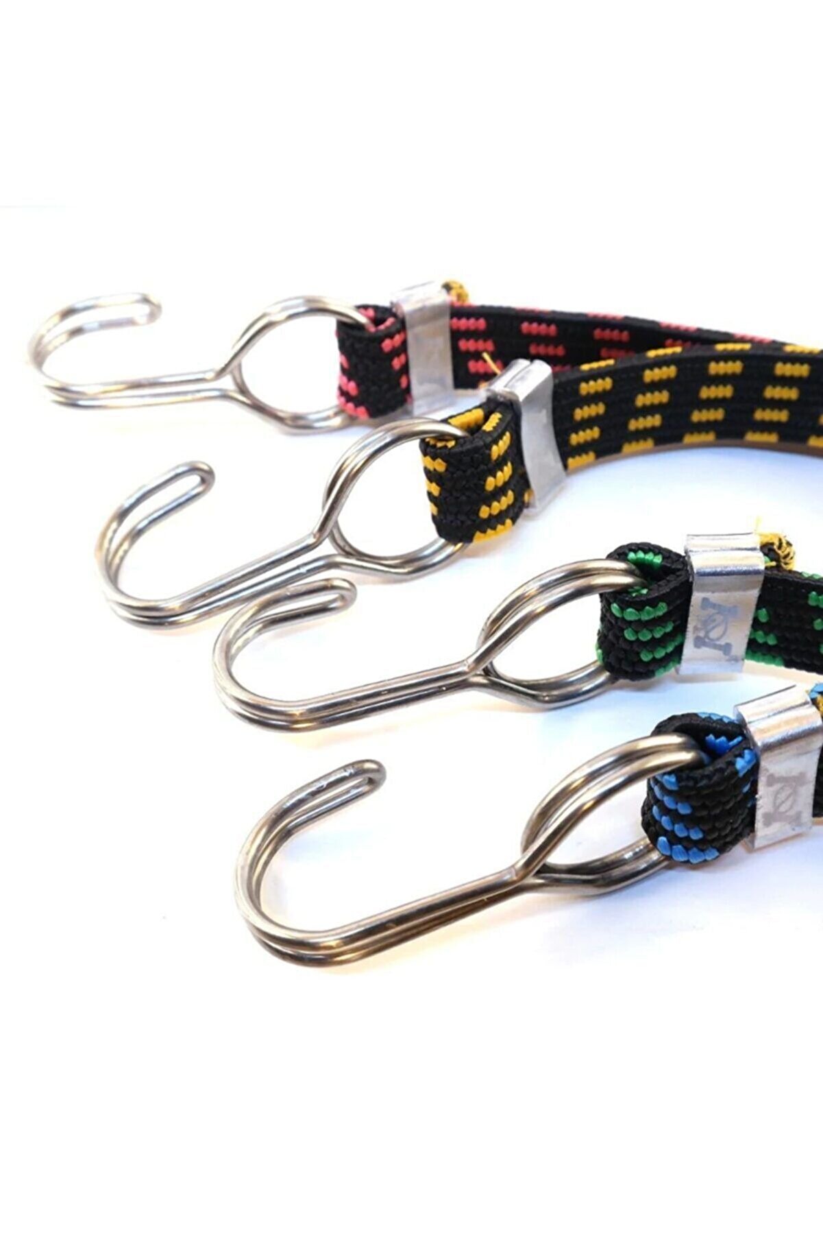 Alkan Bagaj Lasti̇ği̇ 4 Renk Kalın &Ccedil;eli̇k Kancalı 15Mmx5Mmx100Cm