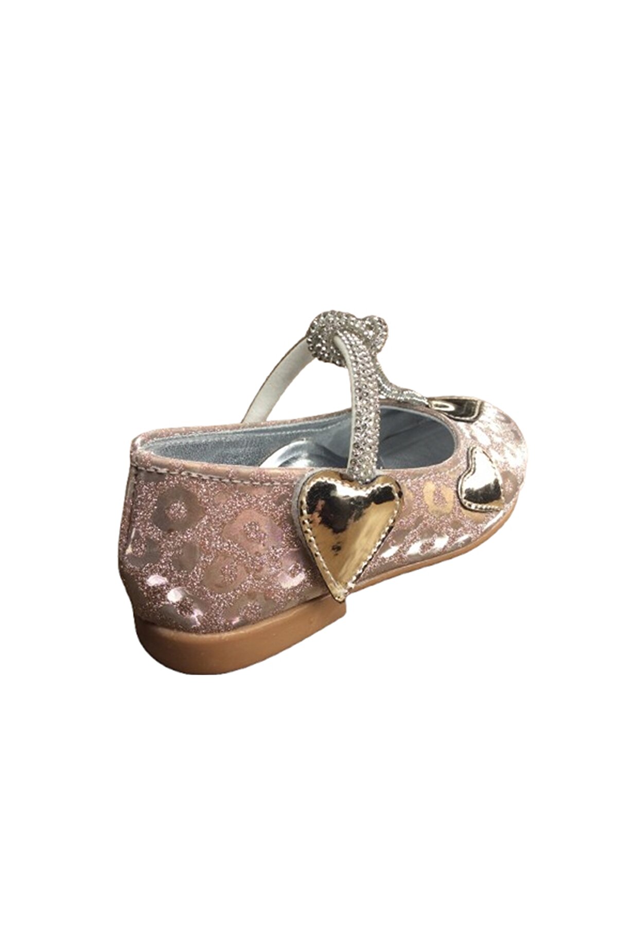 1010 Ort Emt Bebe Pudra Parlak Babet Taşlı Kız Çocuk Abi̇ye Ayakkabı Düğün