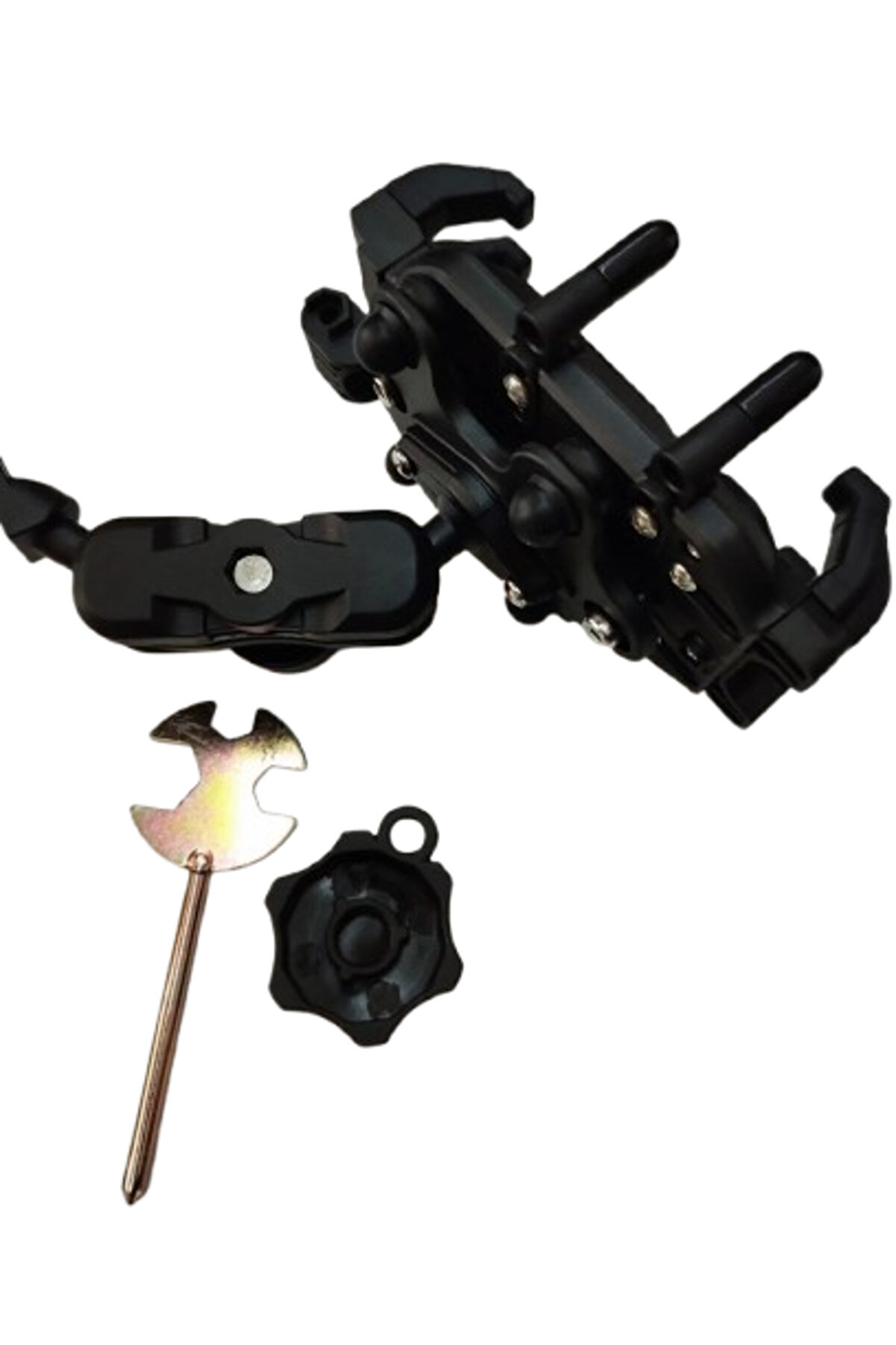 Motosi̇klet Scooter Gi̇don Bağlantılı Telefon Tutucu (Ti̇treşi̇m Modüllü) (M.o)