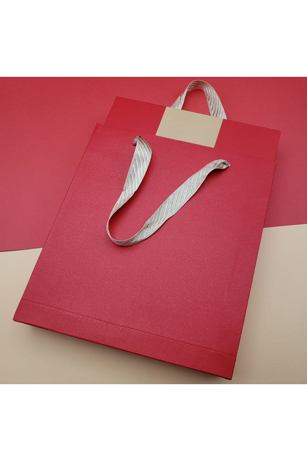 Çi̇zgi̇li̇ Defter Ve Metal Kalem Seti̇ Kırmızı