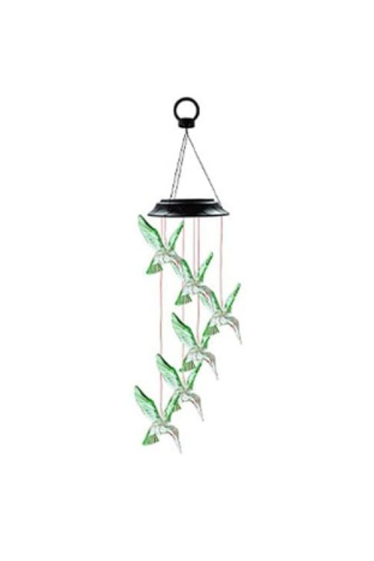 Solar Led Işıklı Kuşlu Bahçe Dekoru 6 Ledli̇,Renkli̇ Işık