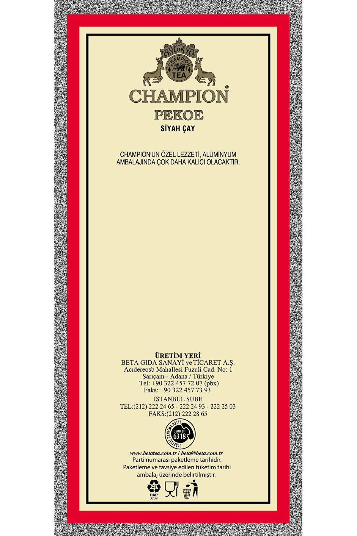 Champi̇on Pekoe 1000 Gr (Super Pekoe-Seylan Çayı - Ceylon Tea)