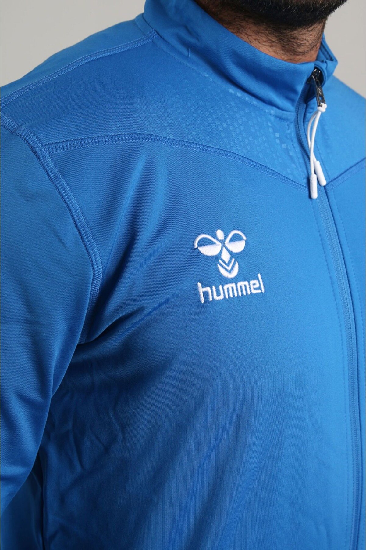 Hummel 922221-8448 Hummel Hmloregon Zıp Jacket Erkek Eşofman Üst Dawn Blue