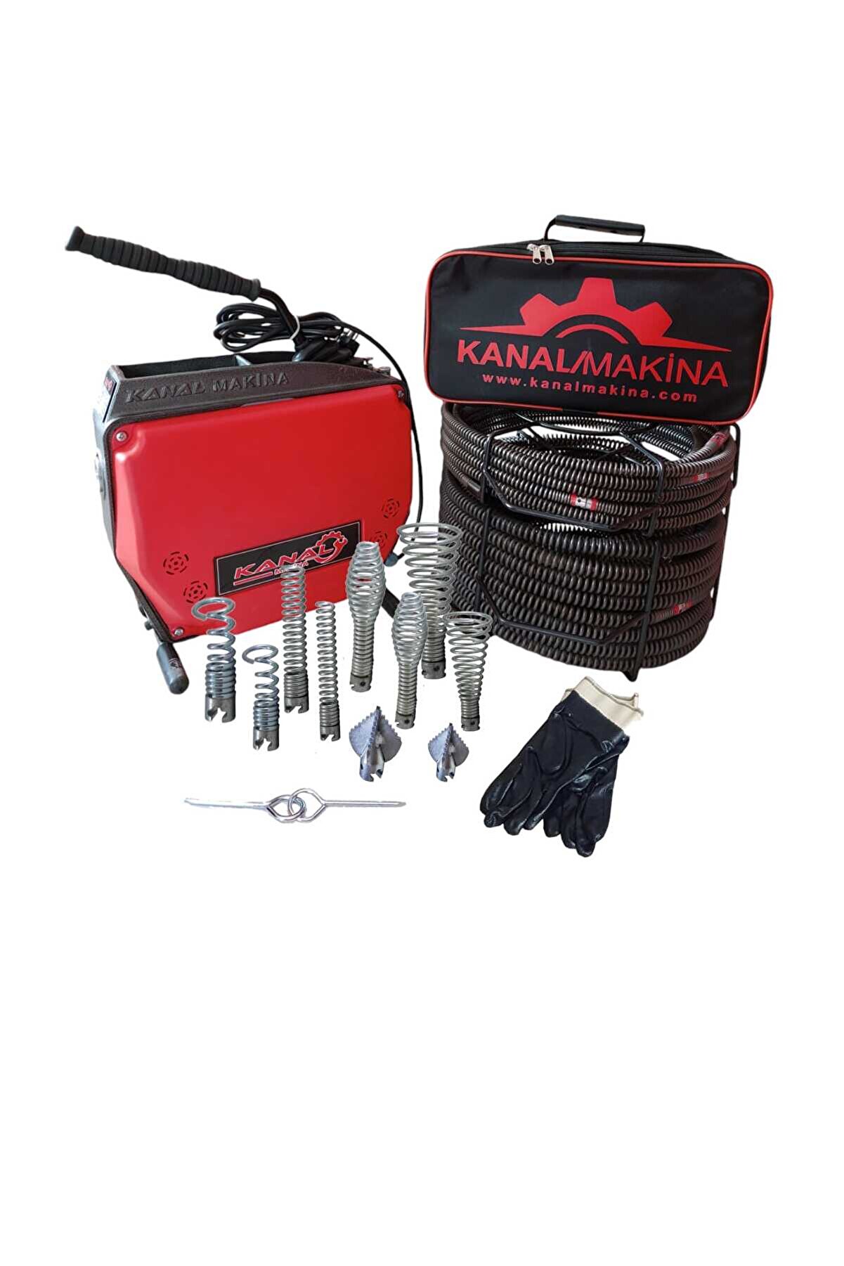 Kanal Maki̇na Kanal Tıkanıklık Gi̇der Açma Maki̇nesi̇ Iki̇li̇ Set 16-22