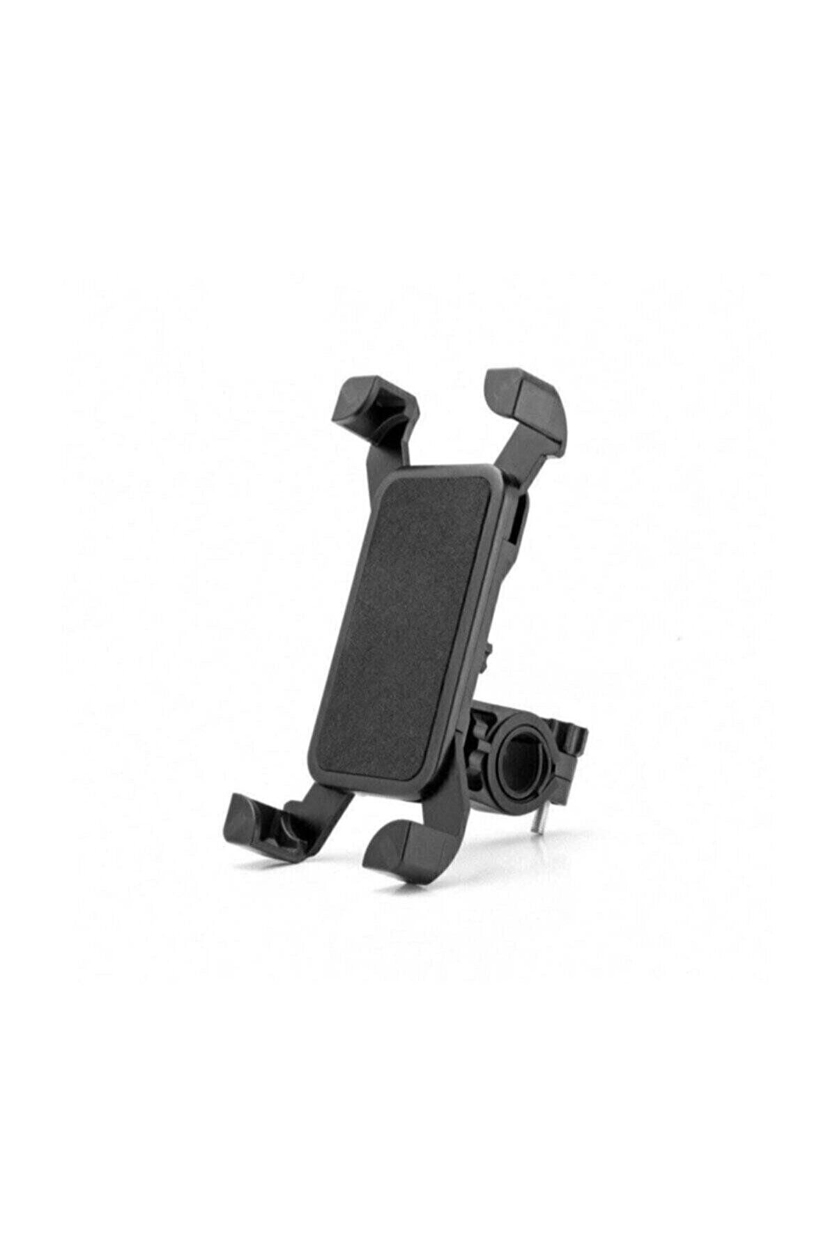 Bi̇si̇klet Motosi̇klet Ayarlanabi̇li̇r Gi̇don Bağlantılı Telefon Tutucu Si̇yah