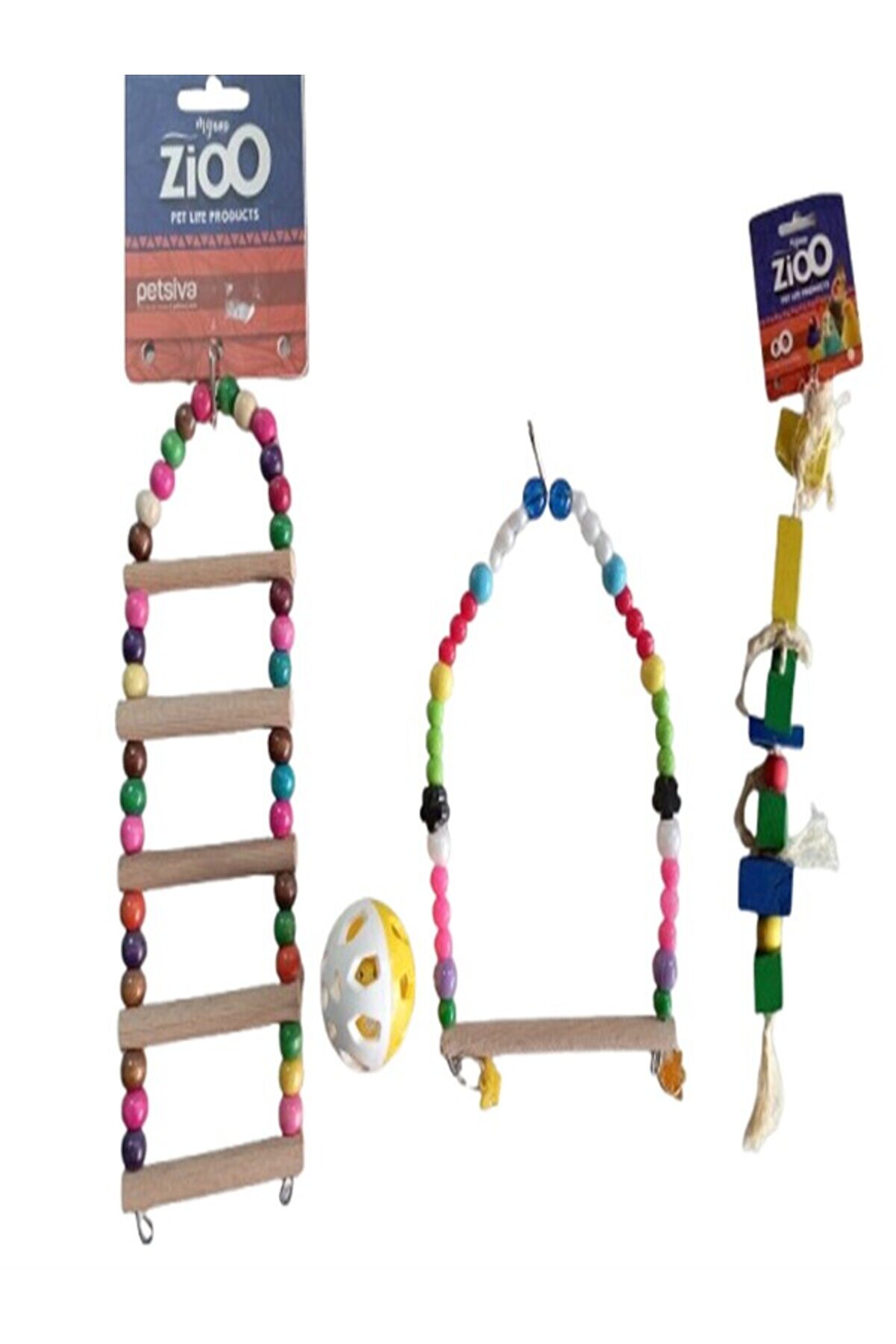 Zi̇o Muhabbet Kuşu İ&ccedil;i̇n Oyuncak Seti̇