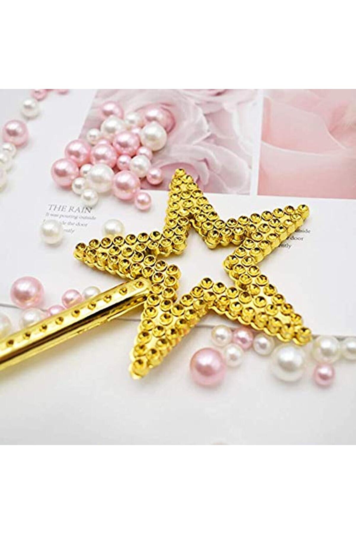 Ethab Ti̇caret Altın Renk Yıldız Peri̇ Asası