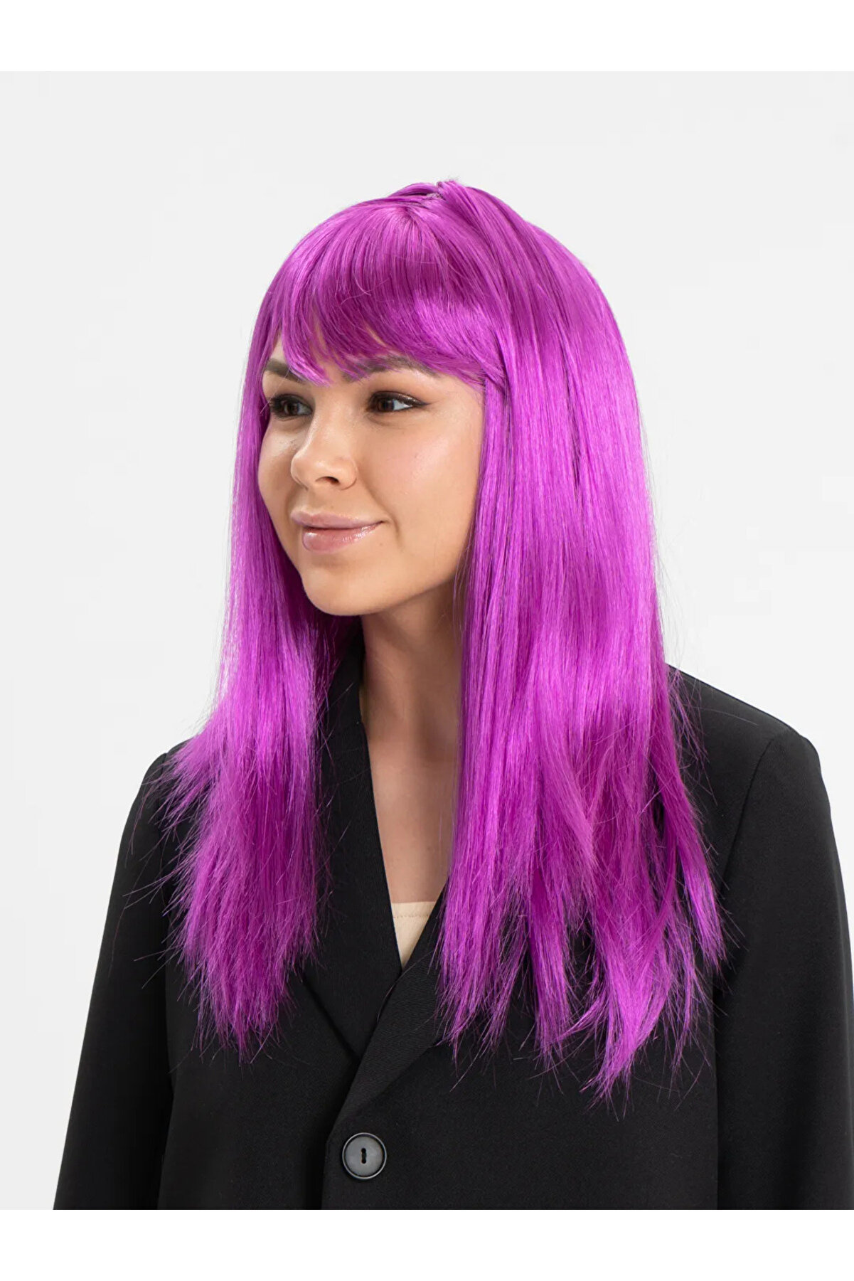 Ethab Ti̇caret Fuşya Renk Peruk