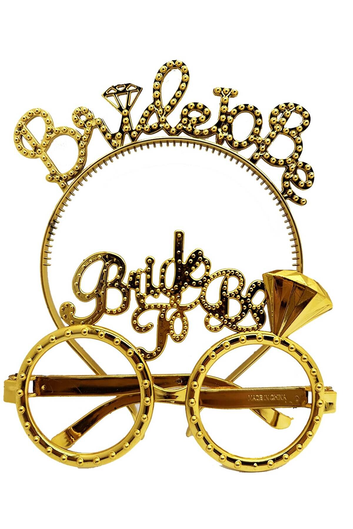 Ethab Ti̇caret Bri̇de To Be Ta&ccedil; Ve G&ouml;zl&uuml;k Seti̇ Altın Renk