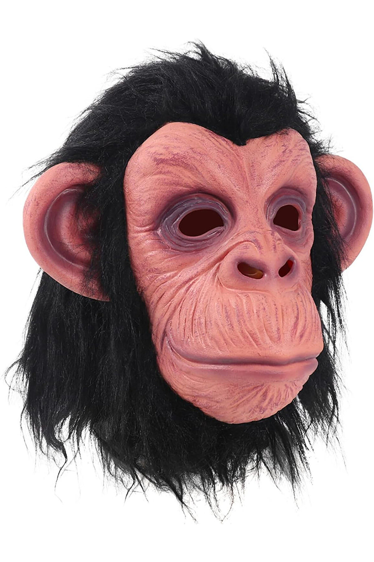 Ethab Ti̇caret Si̇yah Sa&ccedil;lı Lateks Şempanze Maskesi̇