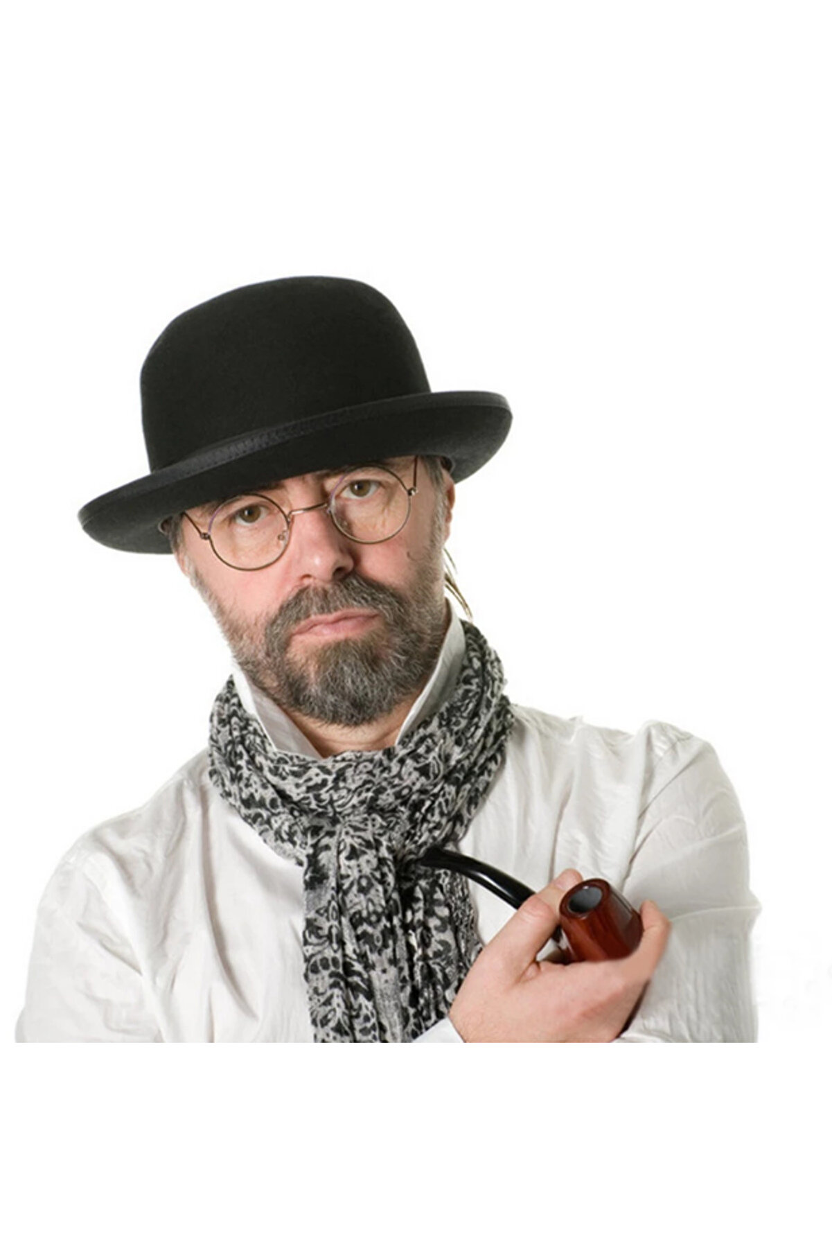 Ethab Ti̇caret Si̇yah Renk Yeti̇şki̇n Boy Retro Bowler Derby Şapkası 58 Cm