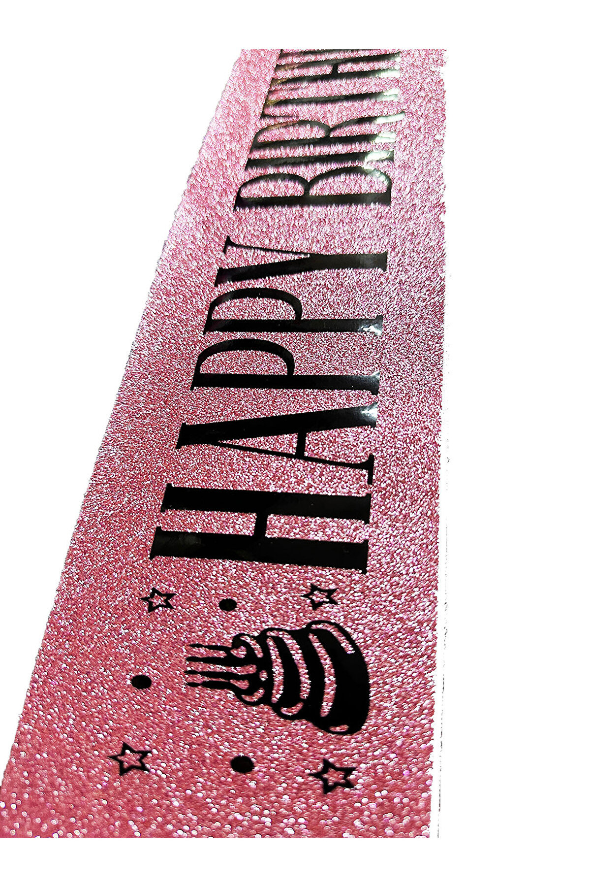 Ethab Ti̇caret Pembe Si̇yah Happy Bi̇rthday Si̇mli̇ Kuşak Kemer