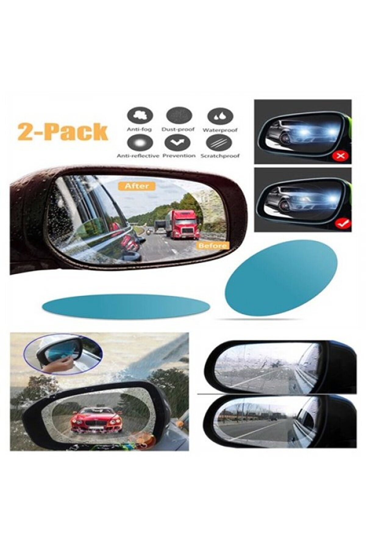Ethab Ti̇caret Oto Ayna Yağmur Kaydırıcı Fi̇lm 2 Adet
