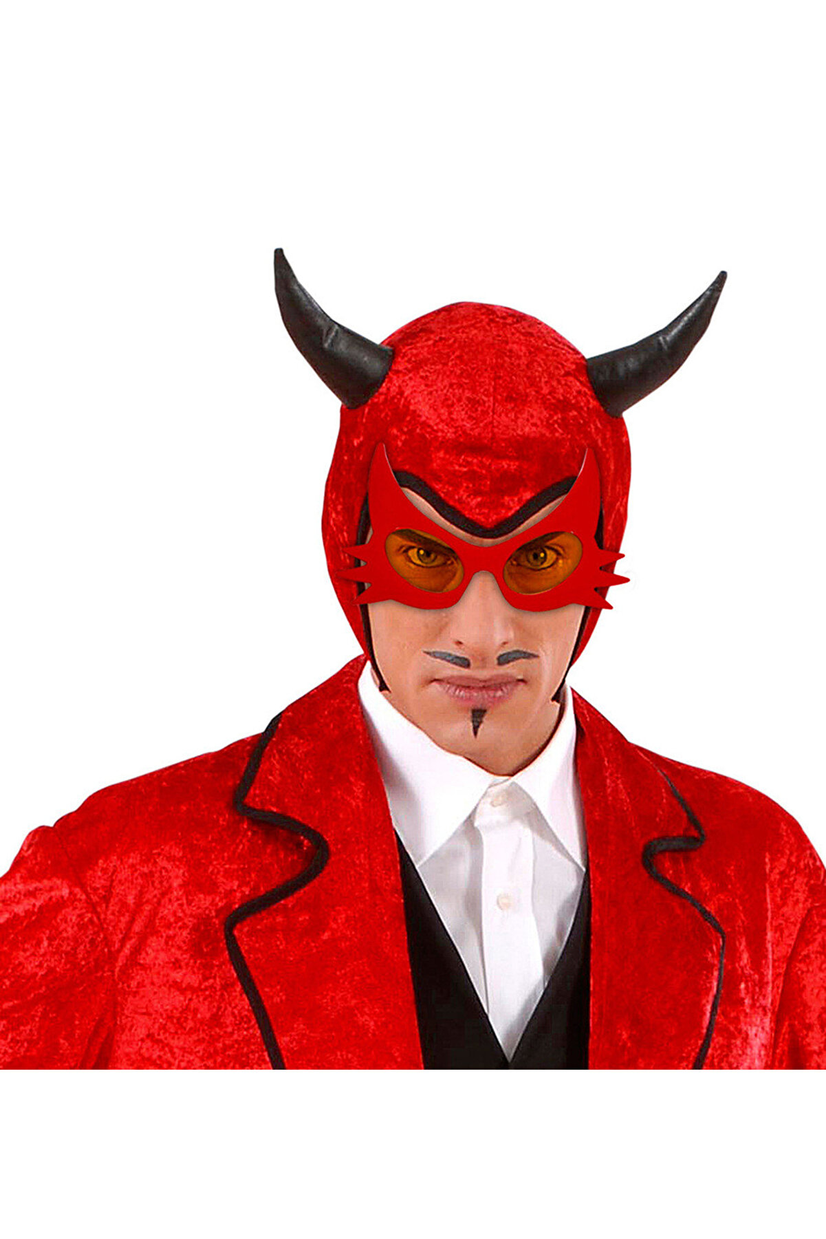 Ethab Ti̇caret Kırmızı Renk Bıyık Tasarımlı Kedi̇ G&ouml;zl&uuml;ğ&uuml;