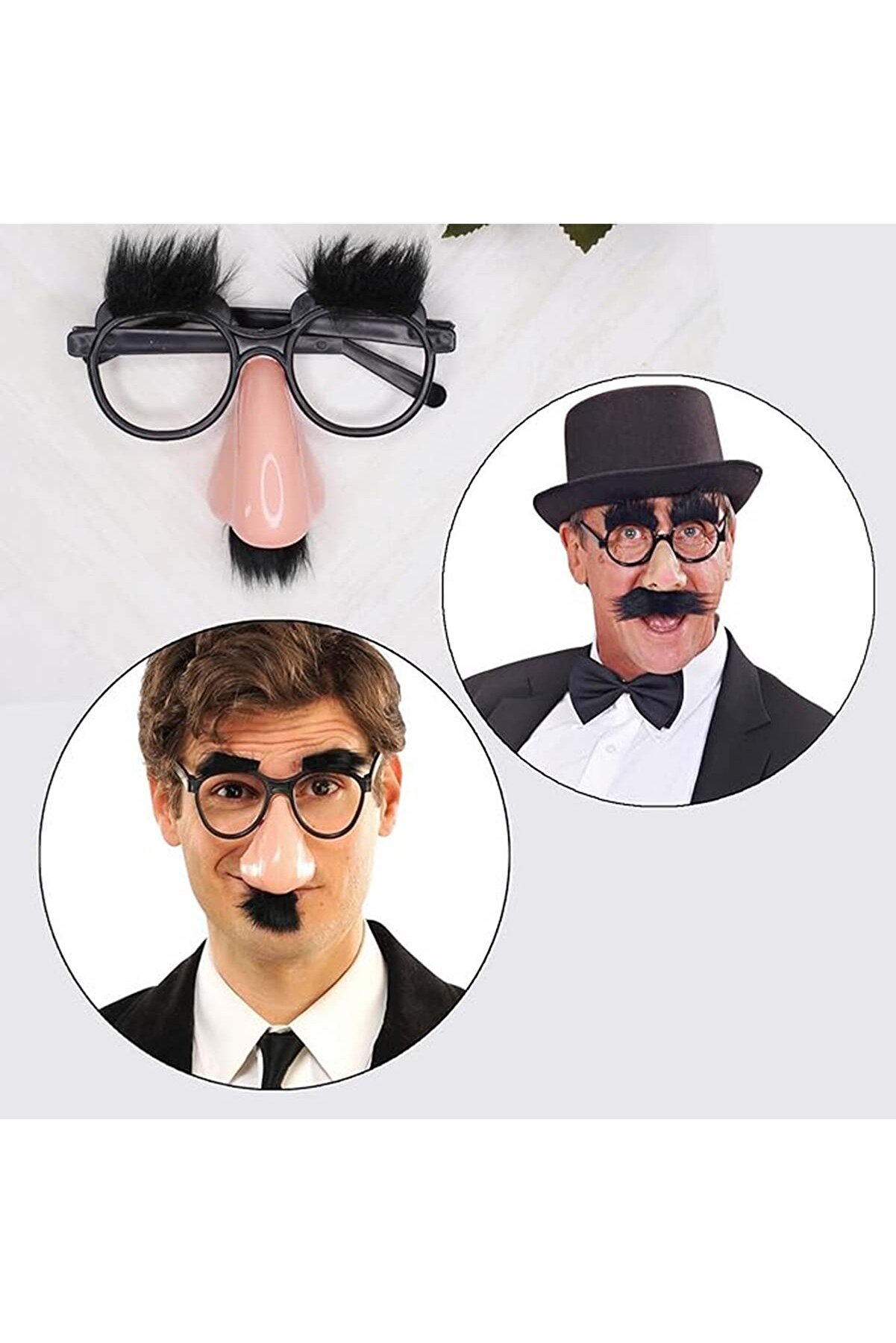 Ethab Ti̇caret Eğlenceli̇ Kılık Deği̇şti̇rme Kaş Bıyık Mi̇zah G&ouml;zl&uuml;ğ&uuml; 9X13 Cm