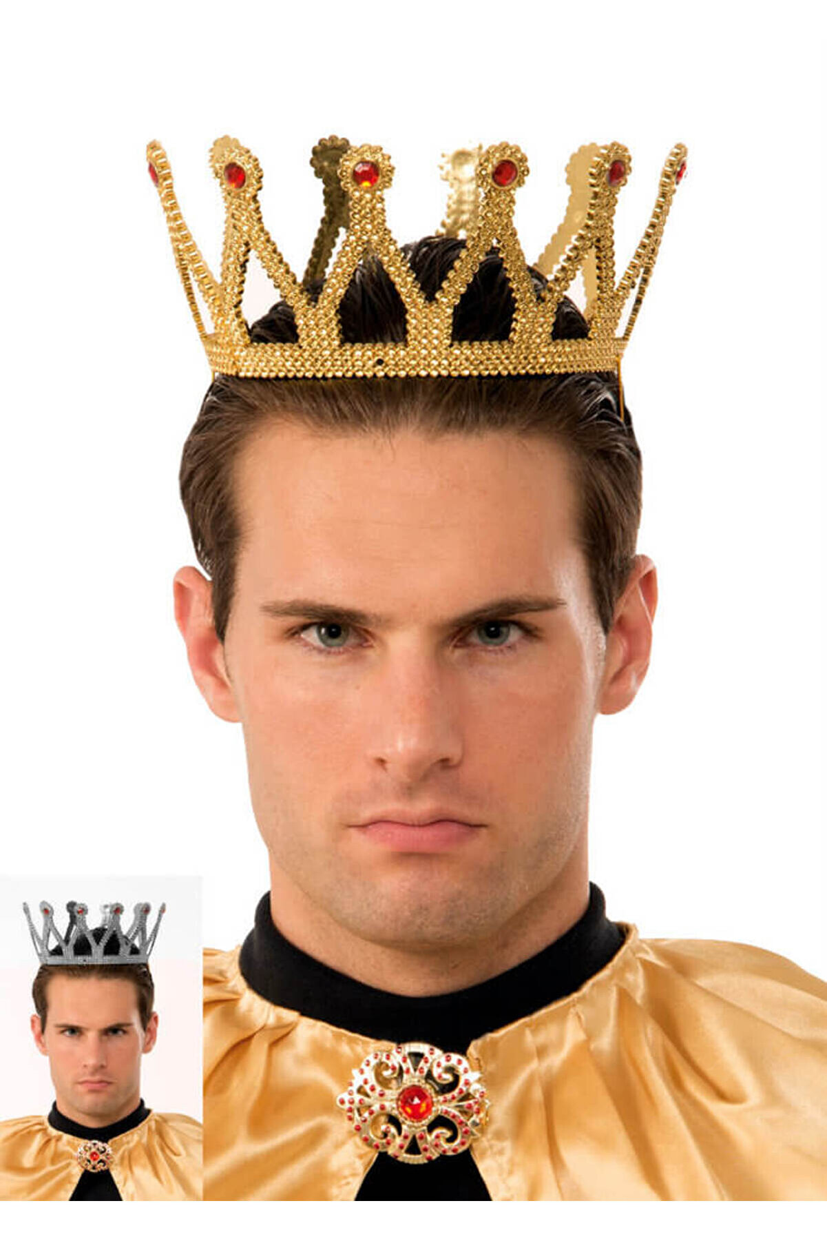 Ethab Ti̇caret Altın Renk &Ccedil;ocuk Ve Yeti̇şki̇n Uyumlu Kral Tacı