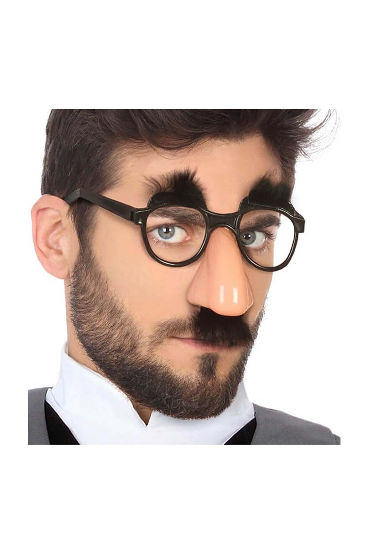 Ethab Ti̇caret Eğlenceli̇ Kılık Deği̇şti̇rme Kaş Bıyık Mi̇zah G&ouml;zl&uuml;ğ&uuml; 9X13 Cm