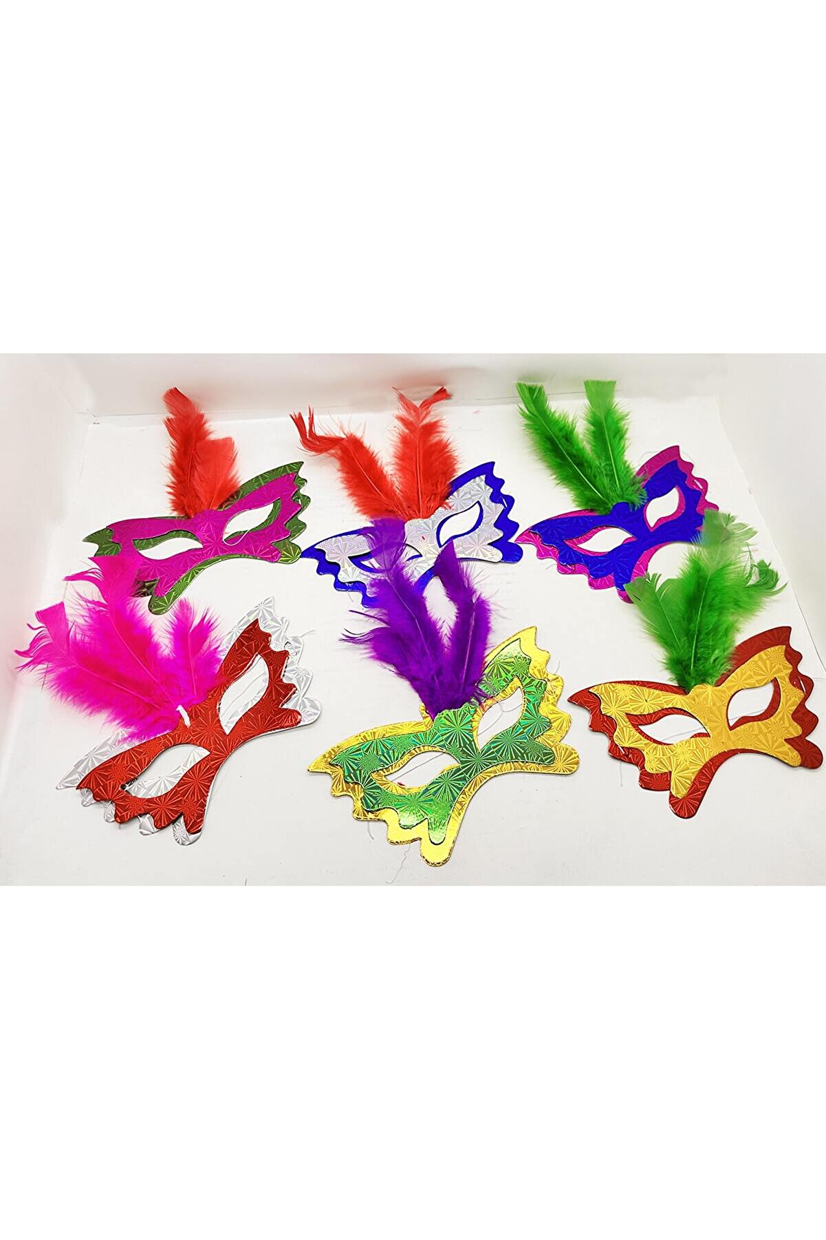 Ethab Ti̇caret T&uuml;yl&uuml; Kağıt Parti̇ Venedi̇k Balo After Maskesi̇ 6 Adet