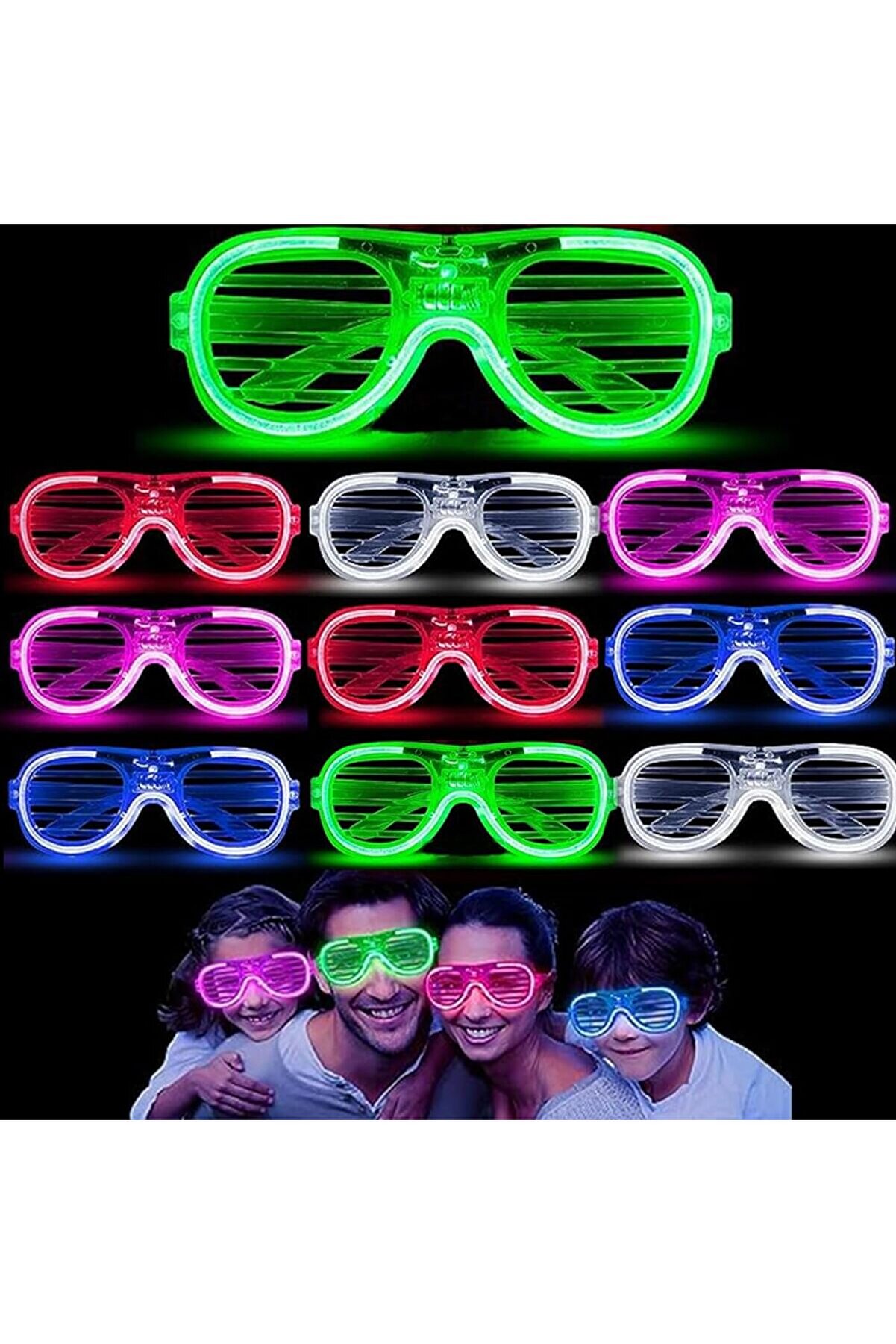 Ethab Ti̇caret Glow Işıklı Panjur Parti̇ G&ouml;zl&uuml;ğ&uuml; 12 Adet