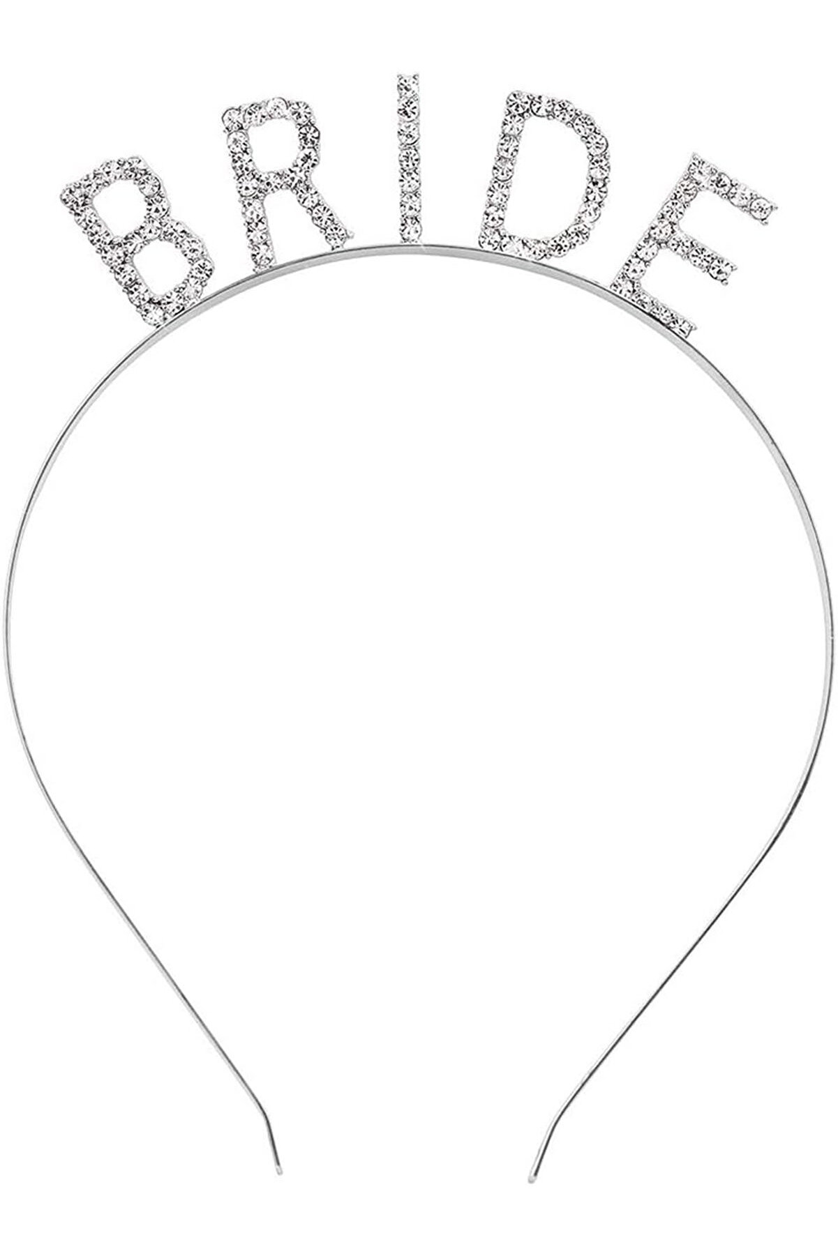 Ethab Ti̇caret Bekarlığa Veda Bri̇de Tacı G&uuml;m&uuml;ş Renk