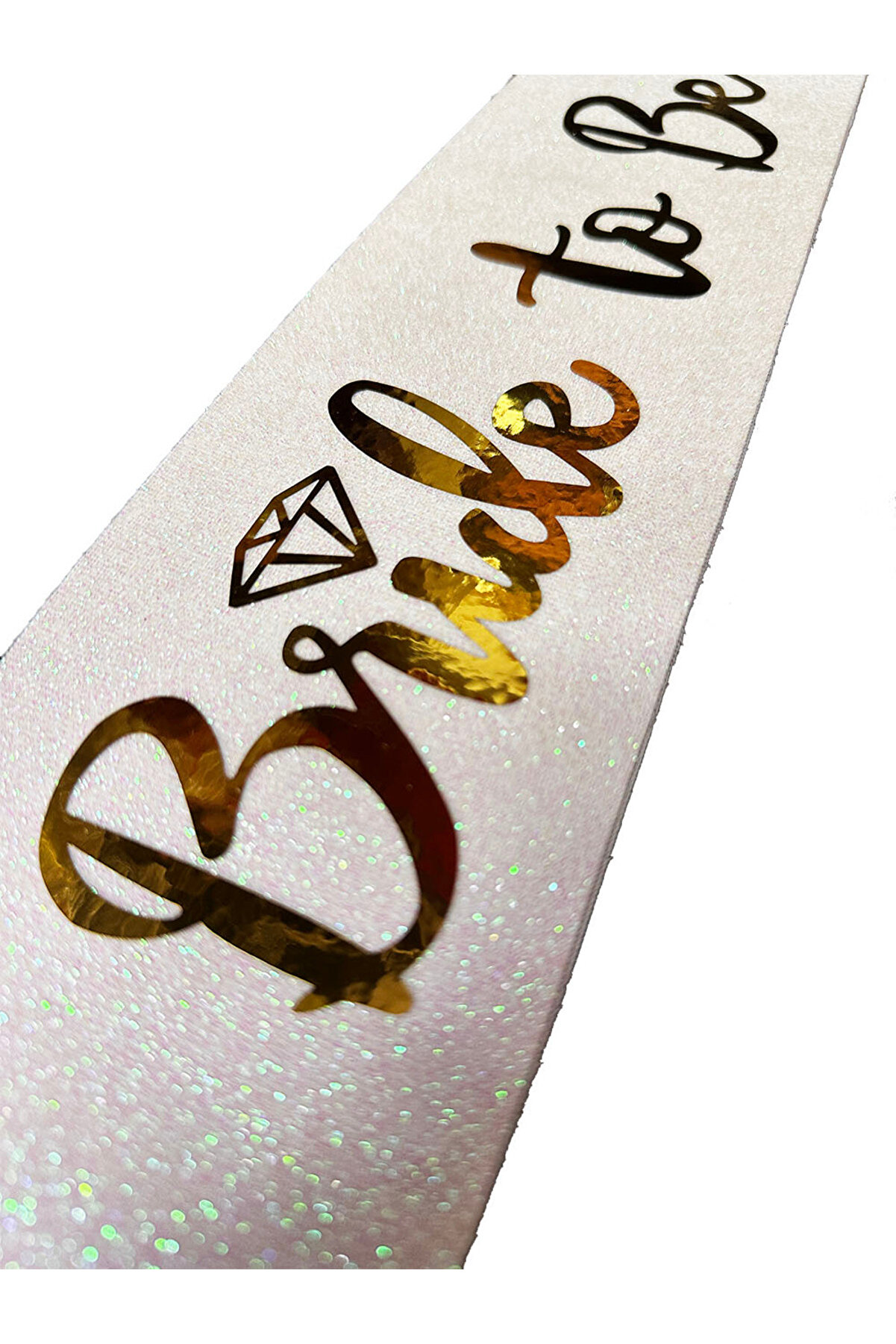 Ethab Ti̇caret Altın Bri̇de To Be Yazılı Beyaz Kuşak