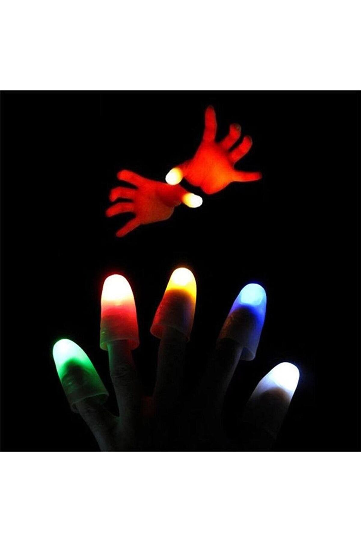 Ethab Ti̇caret Led Işıklı Renkli̇ Si̇hi̇rli̇ Parmak Şaka