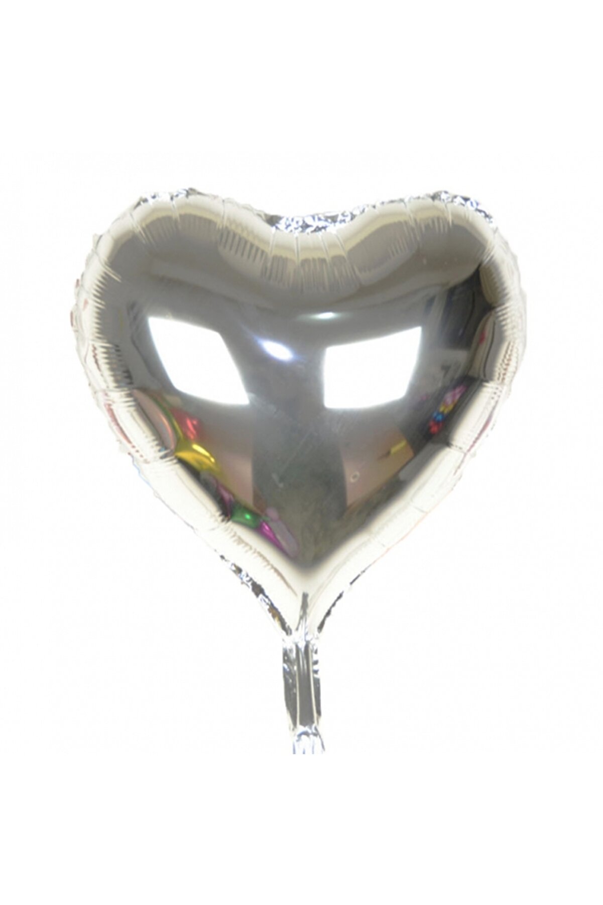 Ethab Ti̇caret G&uuml;m&uuml;ş Rengi̇ U&ccedil;an Folyo Balon 80 Cm.