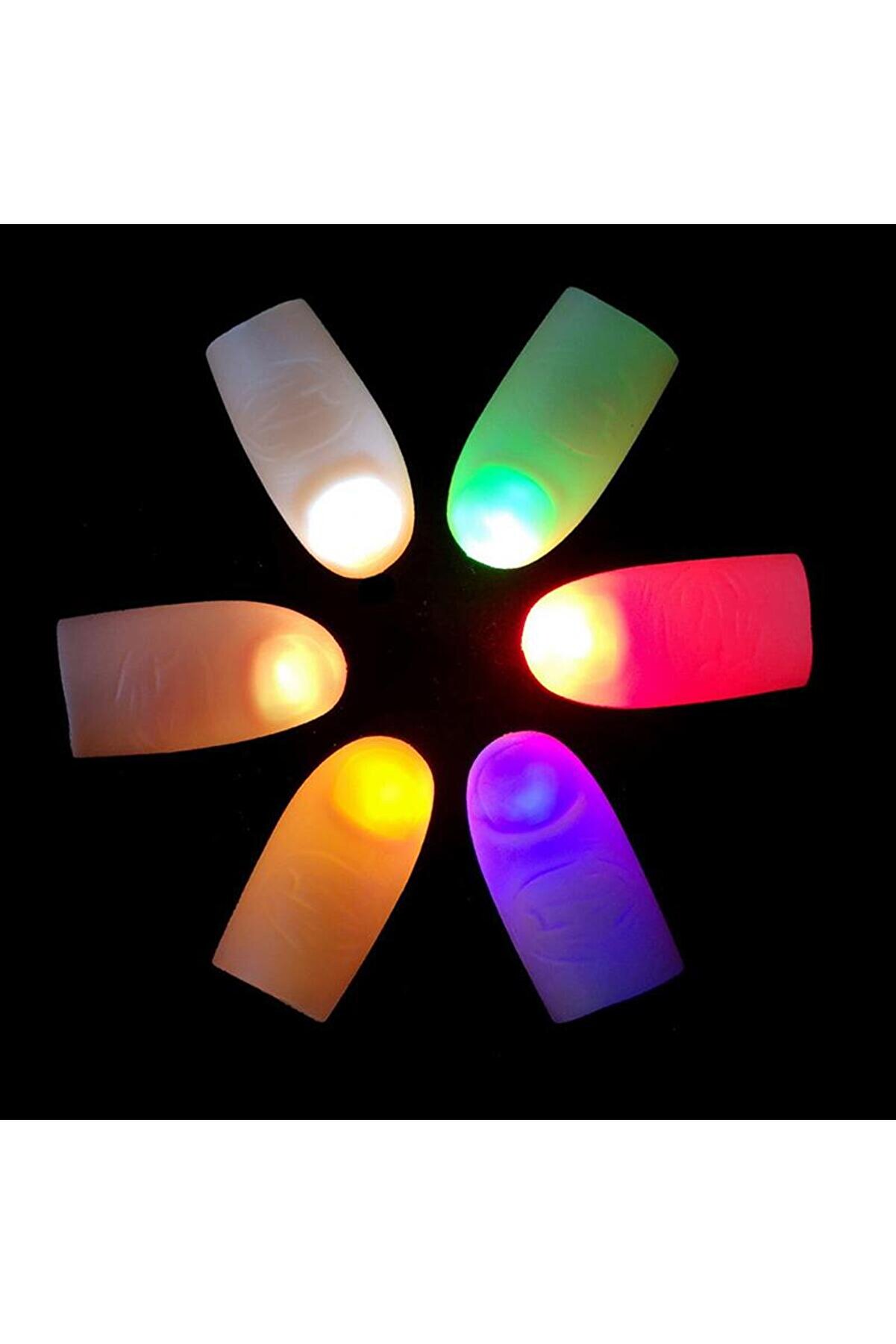 Ethab Ti̇caret Led Işıklı Renkli̇ Si̇hi̇rli̇ Parmak Şaka