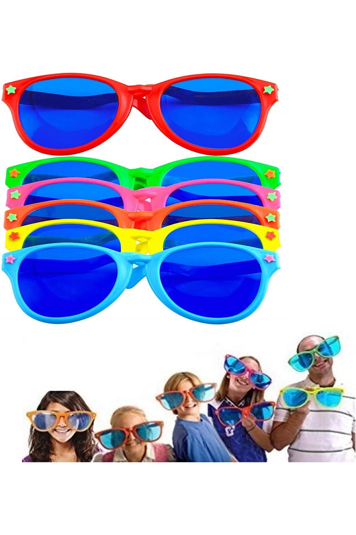 Ethab Ti̇caret B&uuml;y&uuml;k Parti̇ G&ouml;zl&uuml;ğ&uuml; Rengarenk 12 Adet