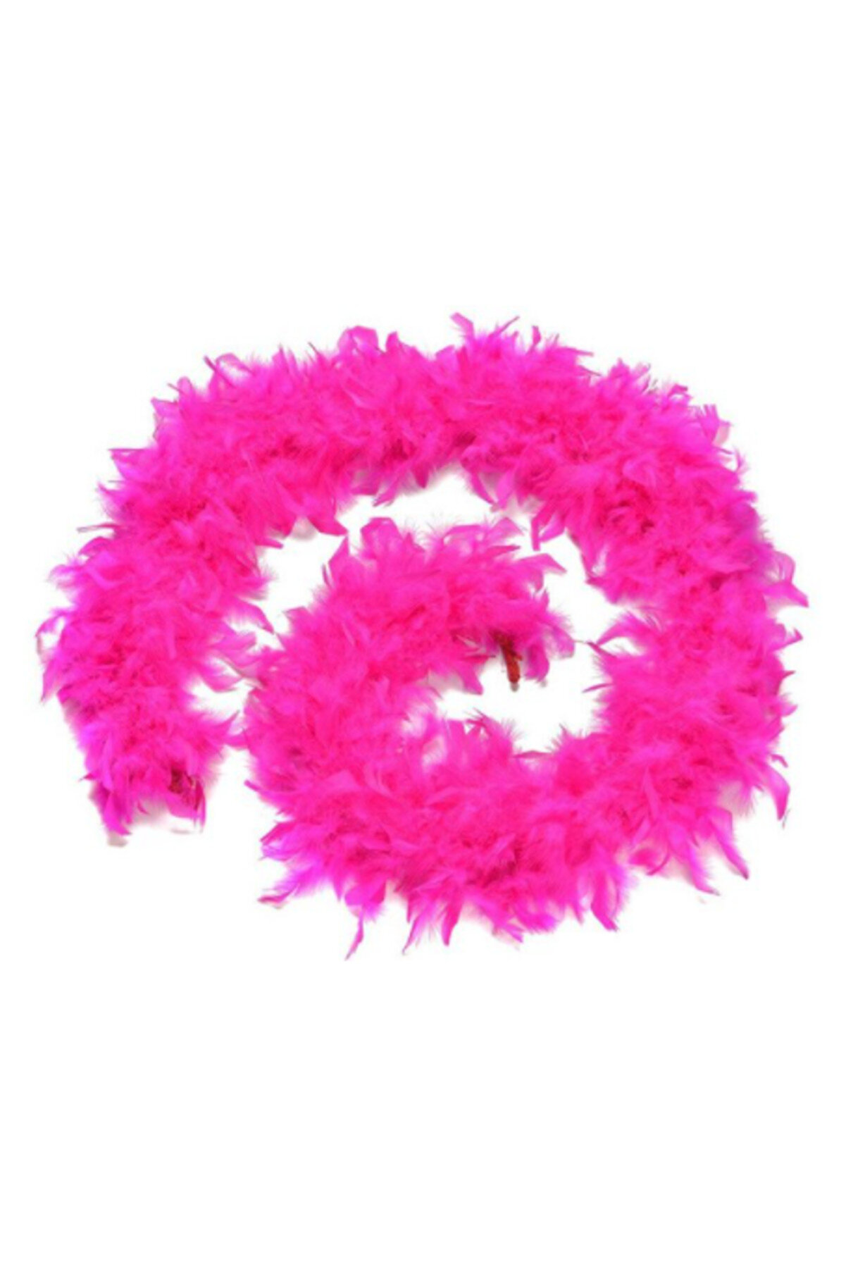 Ethab Ti̇caret Fuşya Renk Kabarık T&uuml;yl&uuml; Otri̇ş Boa Ger&ccedil;ek T&uuml;y Dekorasyon