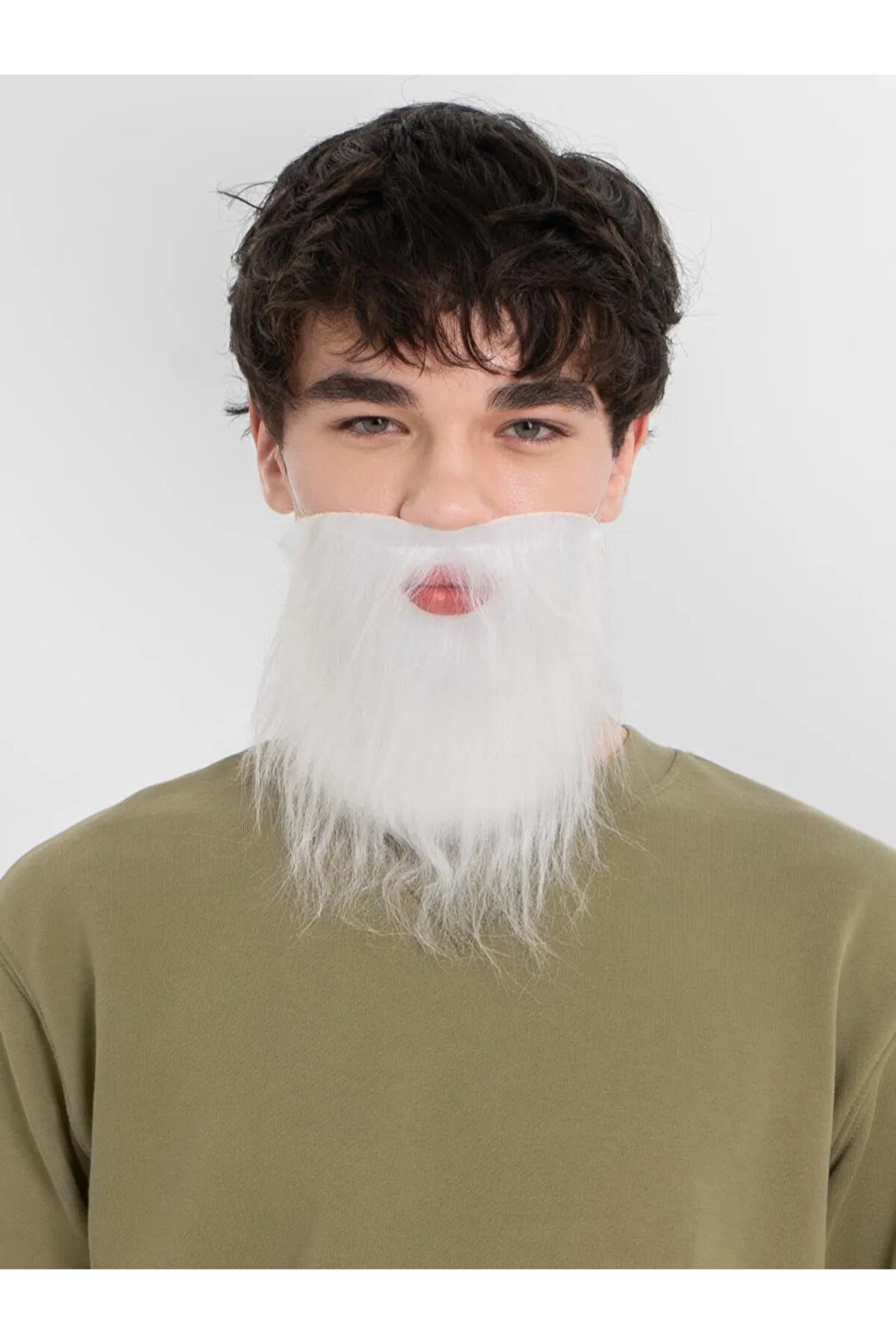 Ethab Ti̇caret Beyaz Kır&ccedil;ıllı Takma Sakal &Ccedil;ocuk Yeti̇şki̇n