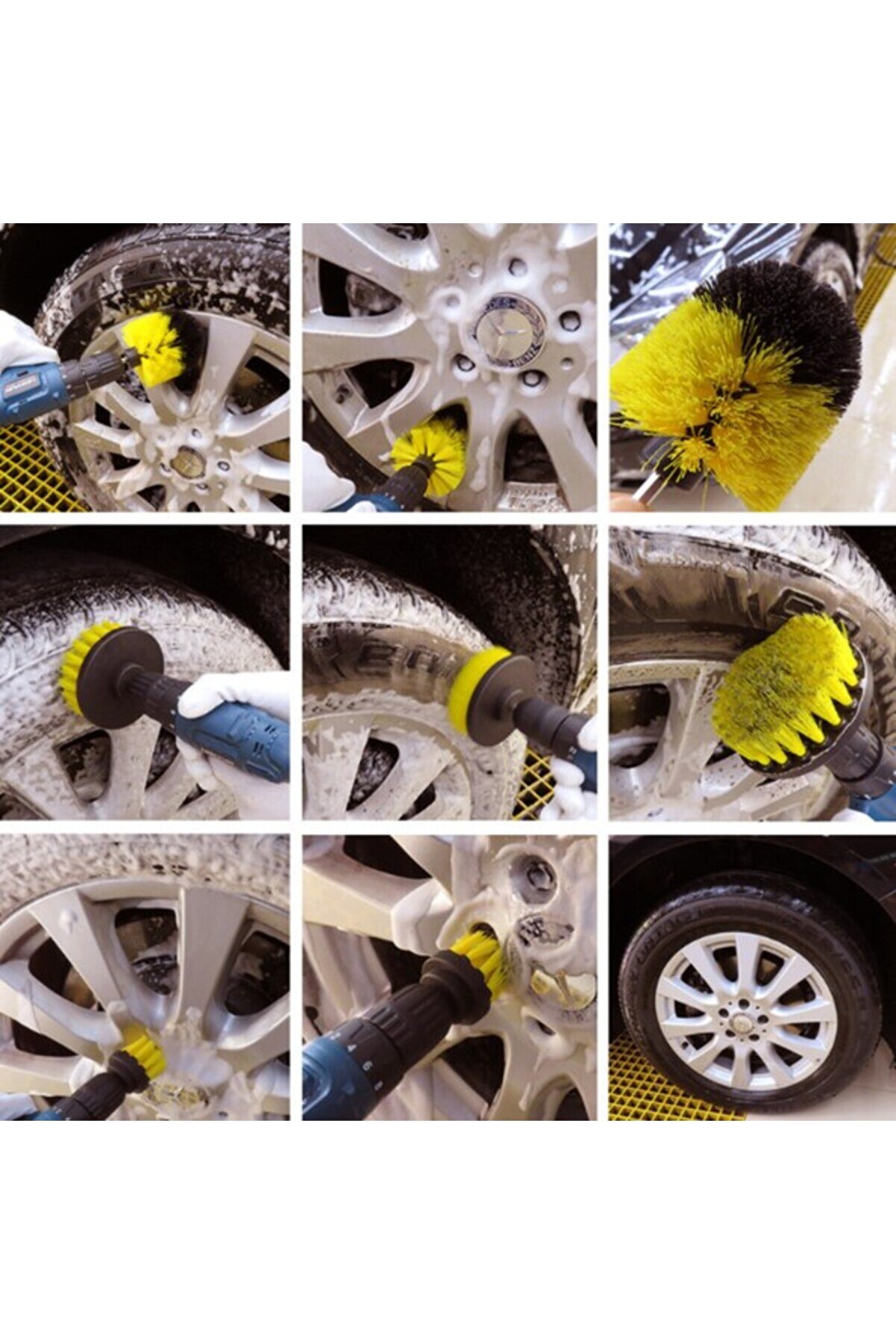 Ethab Ti̇caret Matkap Ucuna Takılan 3 L&uuml; Fır&ccedil;a Temi̇zli̇k Seti̇