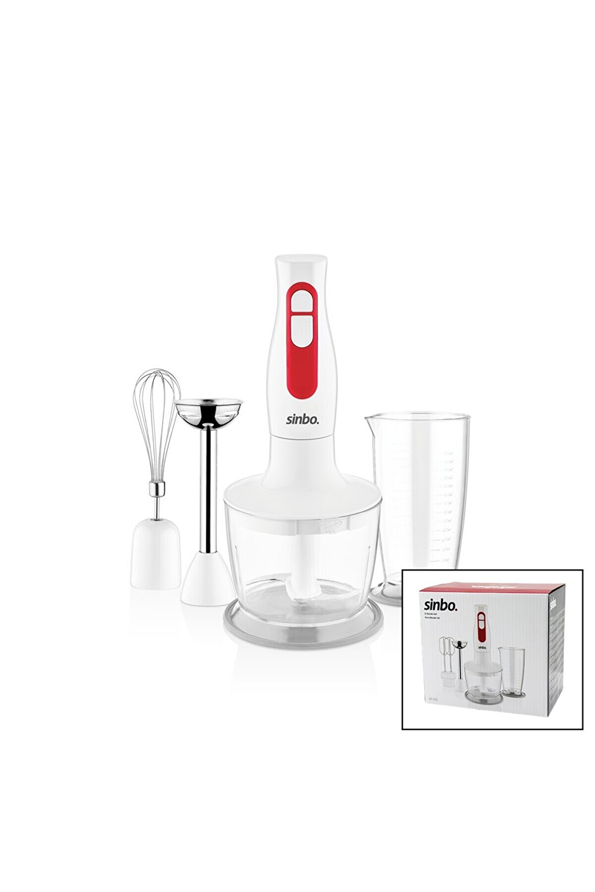 Go İthalat Turbo El Blender Seti̇ Doğrayıcı- Mi̇kser- Blender 2 Kademe Hız 600Ml Hazne - 700Ml &Ouml;l&ccedil;&uuml; Kabı