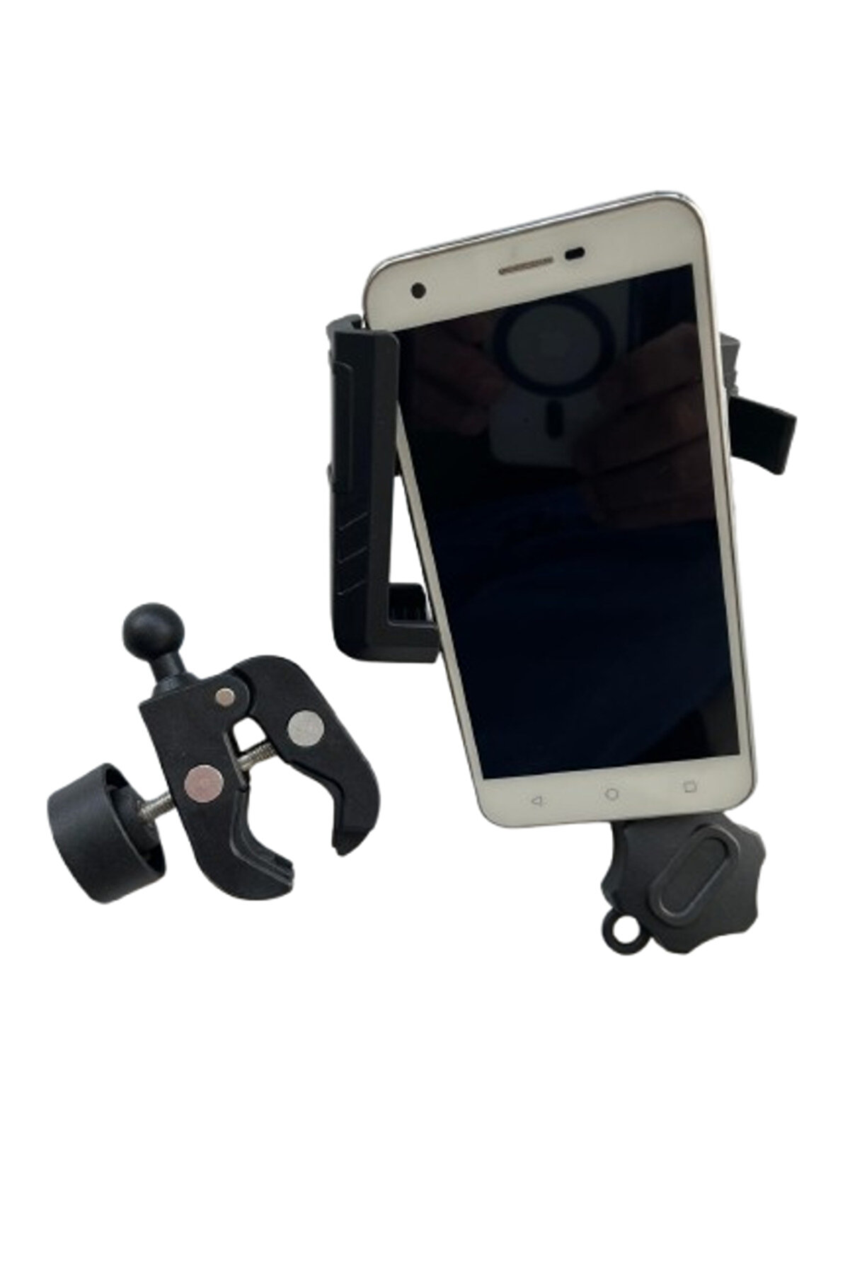 Motosi̇klet Scooter Atv Bi̇si̇klet Yandan Ki̇li̇tlemeli̇ Gi̇don Bağlantılı Telefon Tutucu A+++ Kali̇teli̇