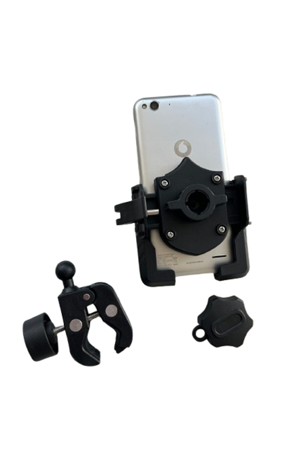 Motosi̇klet Scooter Atv Bi̇si̇klet Yandan Ki̇li̇tlemeli̇ Gi̇don Bağlantılı Telefon Tutucu A+++ Kali̇teli̇