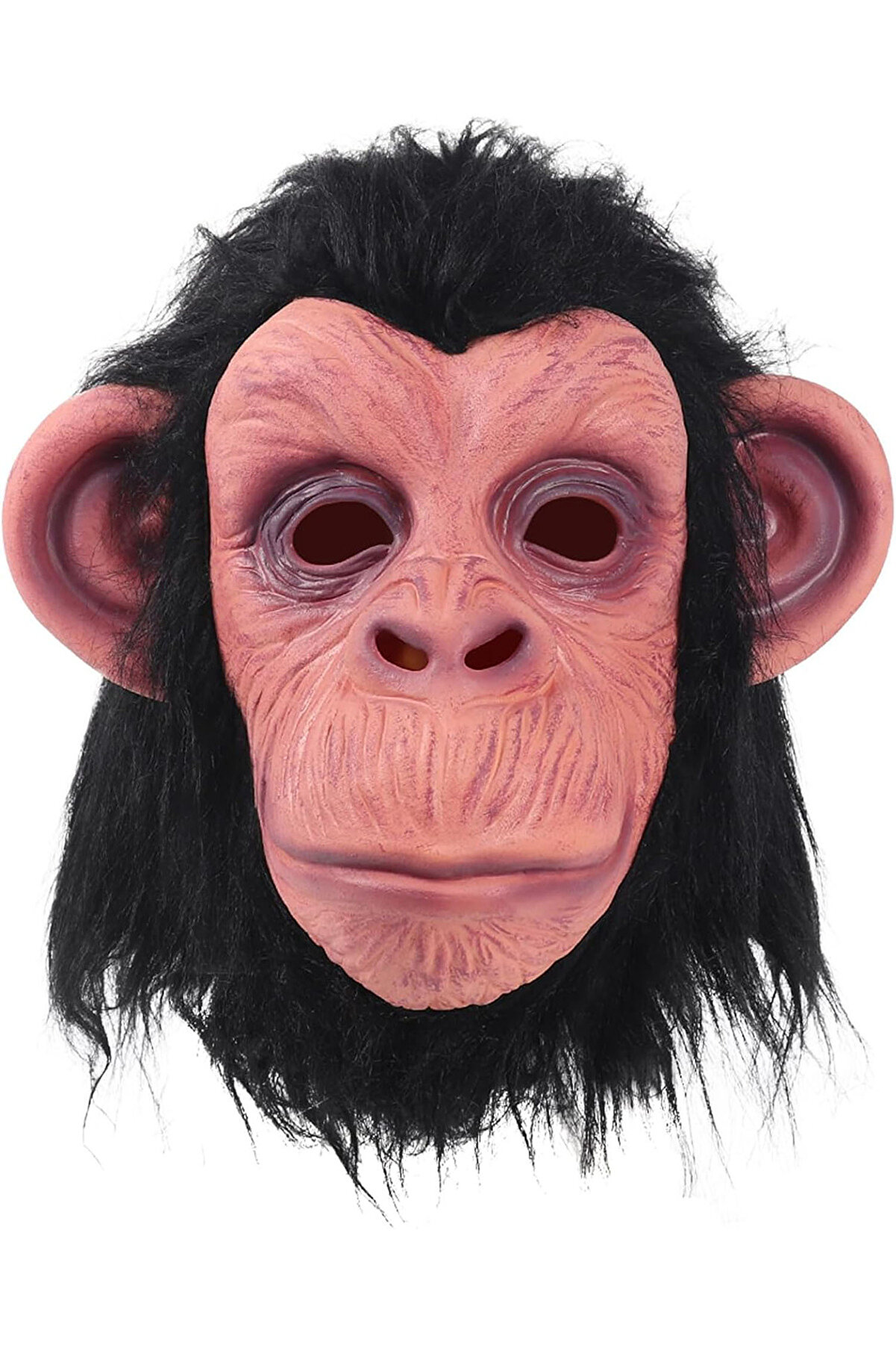 Ethab Ti̇caret Si̇yah Sa&ccedil;lı Lateks Şempanze Maskesi̇