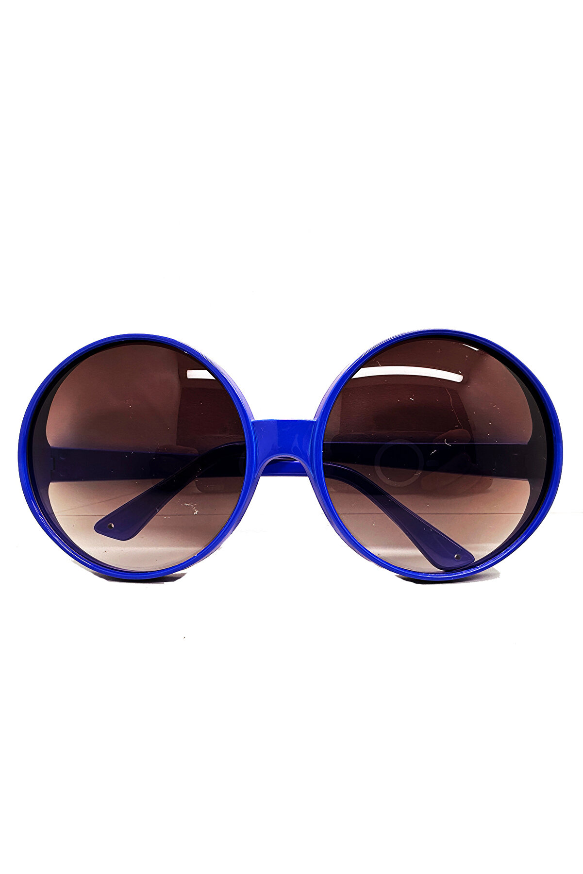 Ethab Ti̇caret Yuvarlak Yeşi̇l&ccedil;am 80 Li̇ 90 Lı Yıllar Parti̇ G&ouml;zl&uuml;ğ&uuml; Retro Mavi̇ Renk