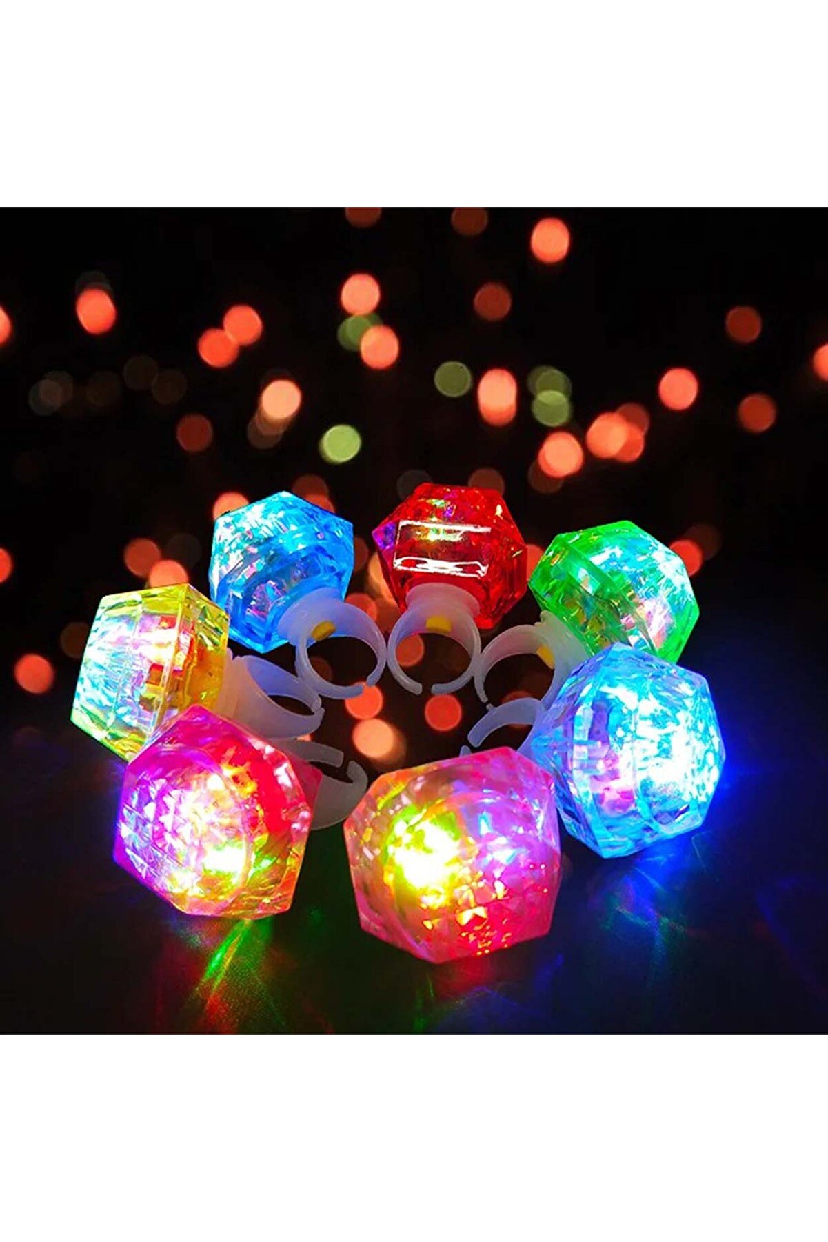 Ethab Ti̇caret Kri̇stal Tasarımlı Led Işıklı Mavi̇ Y&uuml;z&uuml;k