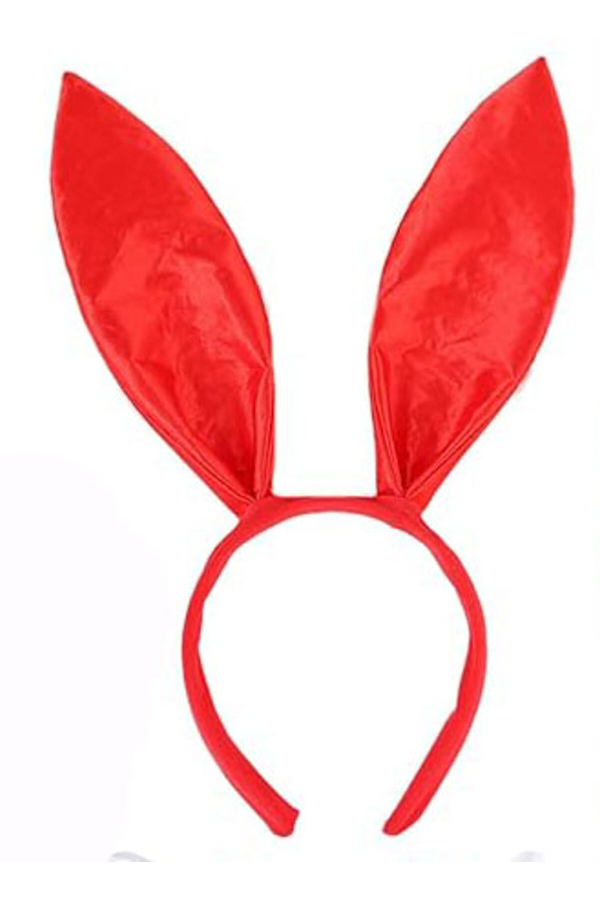 Ethab Ti̇caret Kırmızı Saten Şeki̇l Veri̇lebi̇li̇r Tavşan Kulak Ta&ccedil;