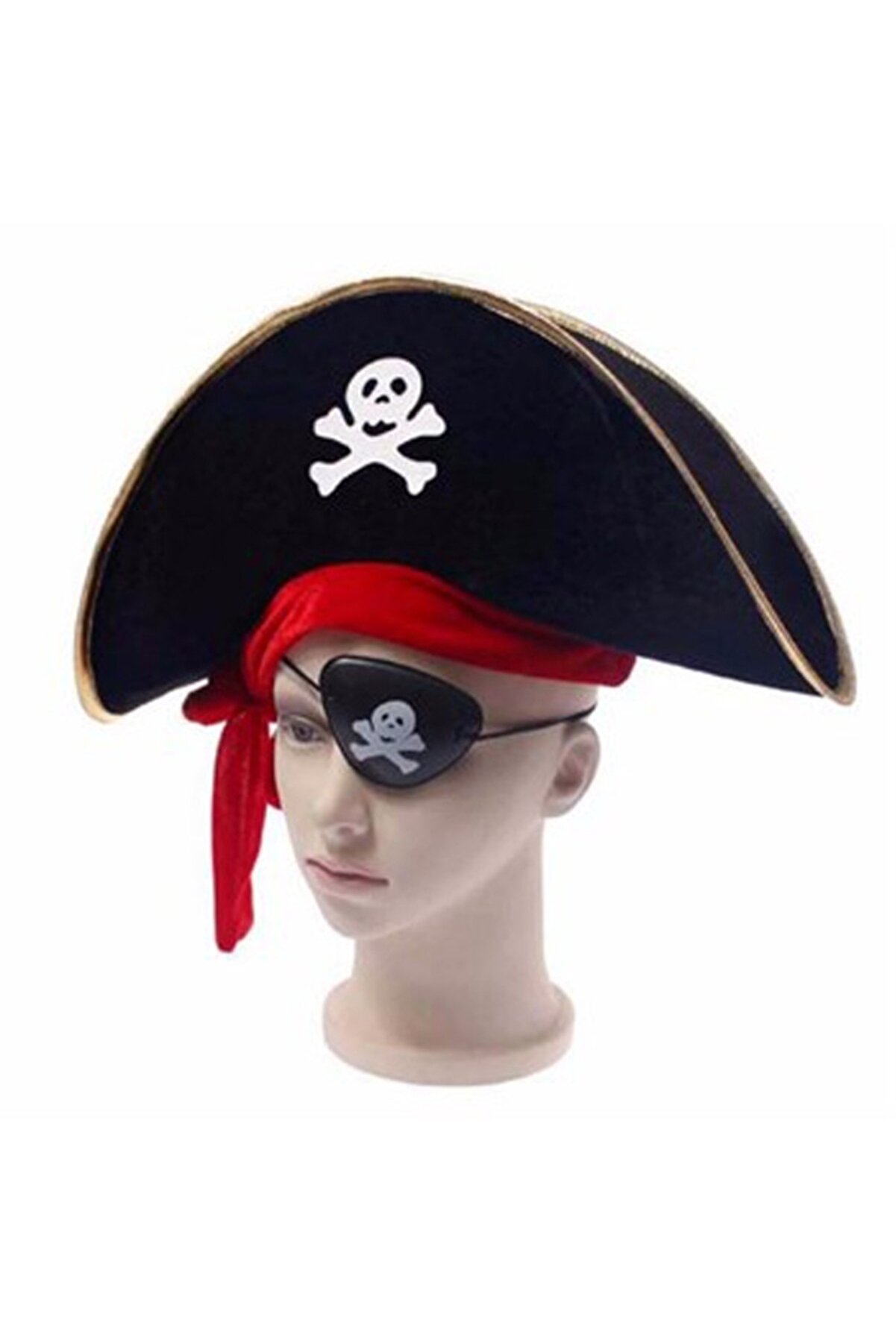 Ethab Ti̇caret Korsan Şapka G&ouml;z Bandı Seti̇