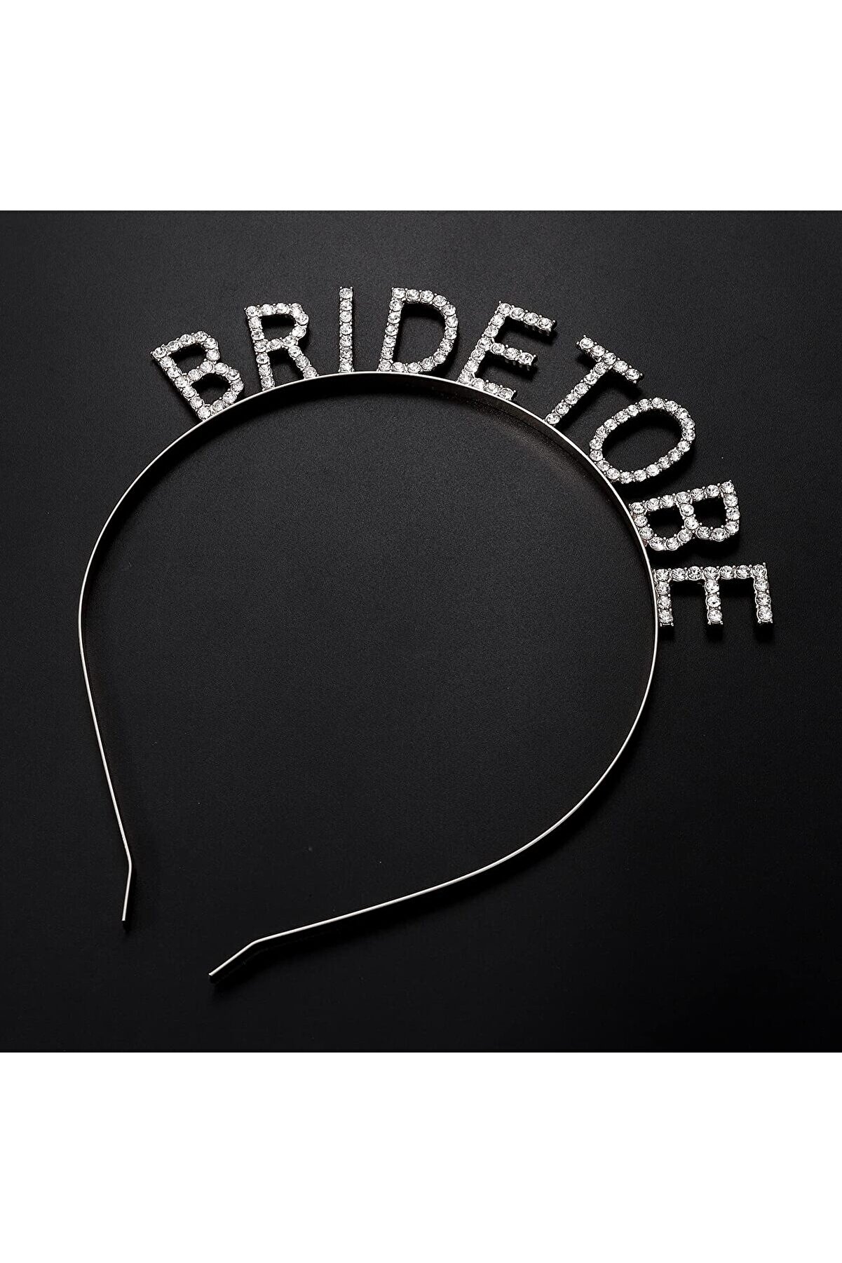 Ethab Ti̇caret G&uuml;m&uuml;ş Kaplama Kri̇stal Taşlı Bri̇de To Be Geli̇n Tacı