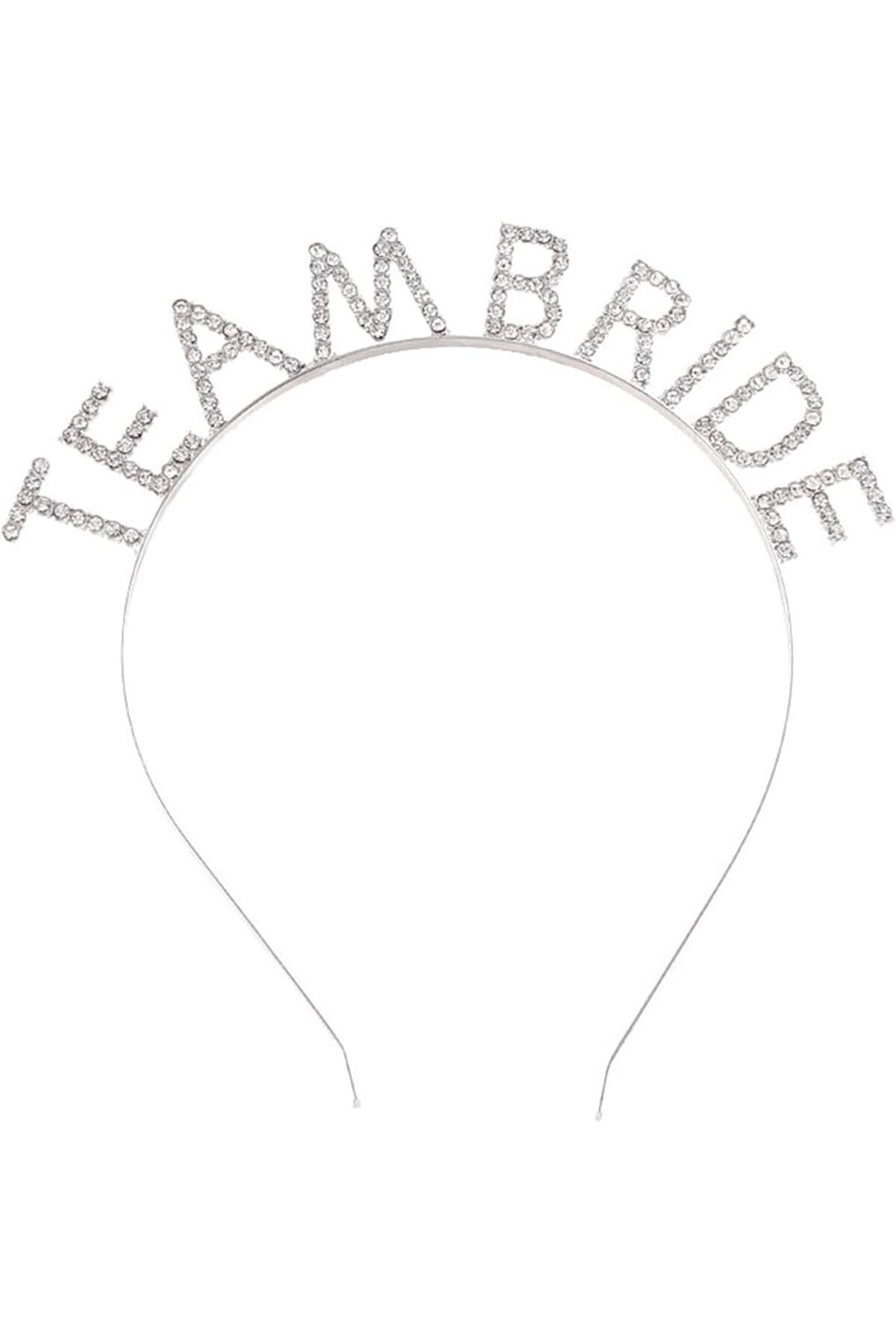 Ethab Ti̇caret G&uuml;m&uuml;ş Kaplama Kri̇stal Taşlı Team Bri̇de Ta&ccedil;