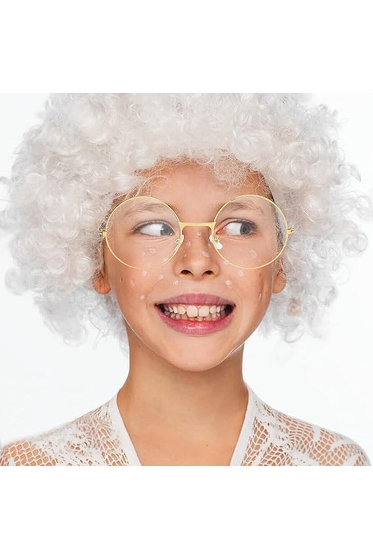 Ethab Ti̇caret John Lennon Tarzı Gold &Ccedil;er&ccedil;eveli̇ Şeffaf G&ouml;zl&uuml;k