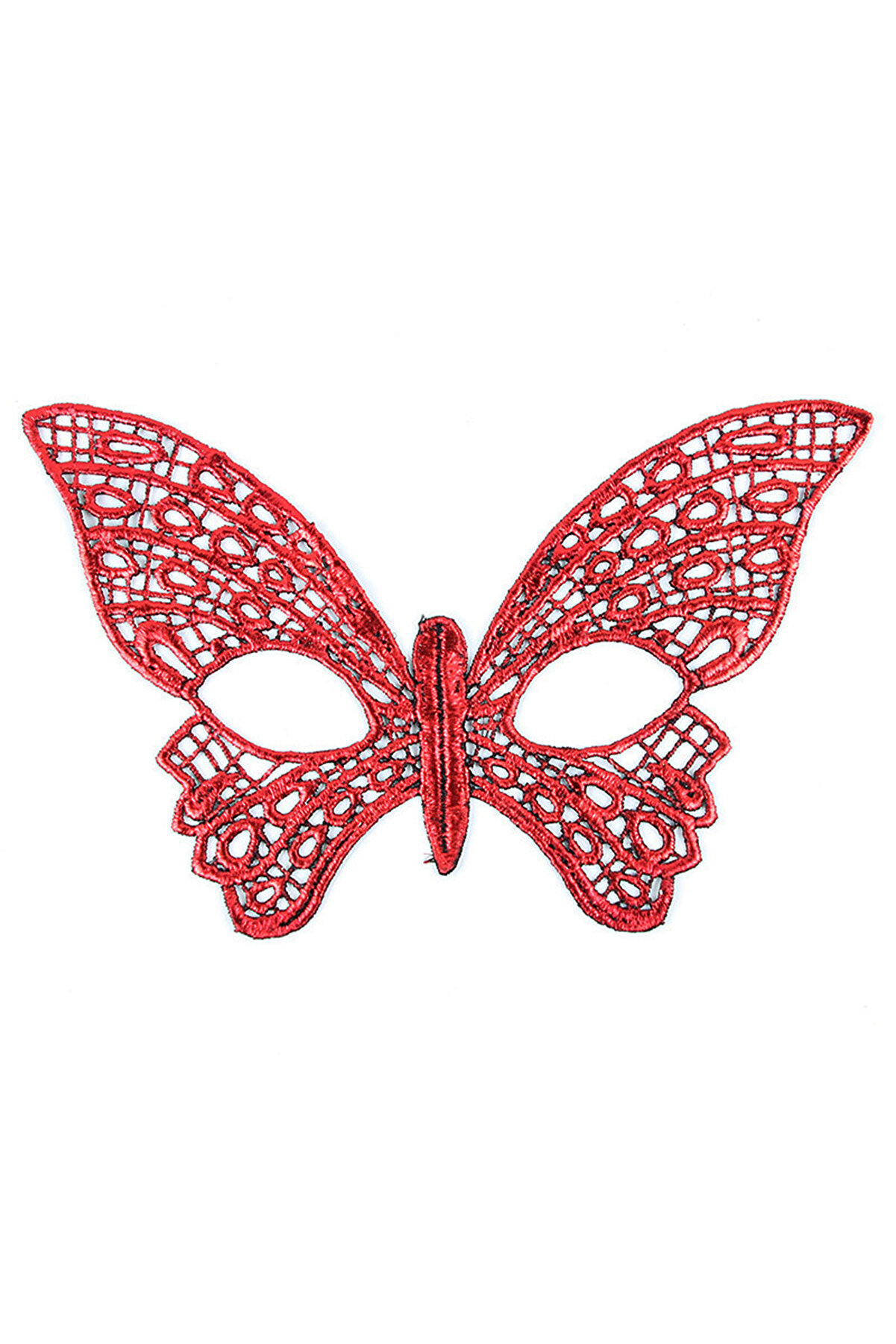 Ethab Ti̇caret Kırmızı Dantel Masquerade Maskesi̇ 7 No