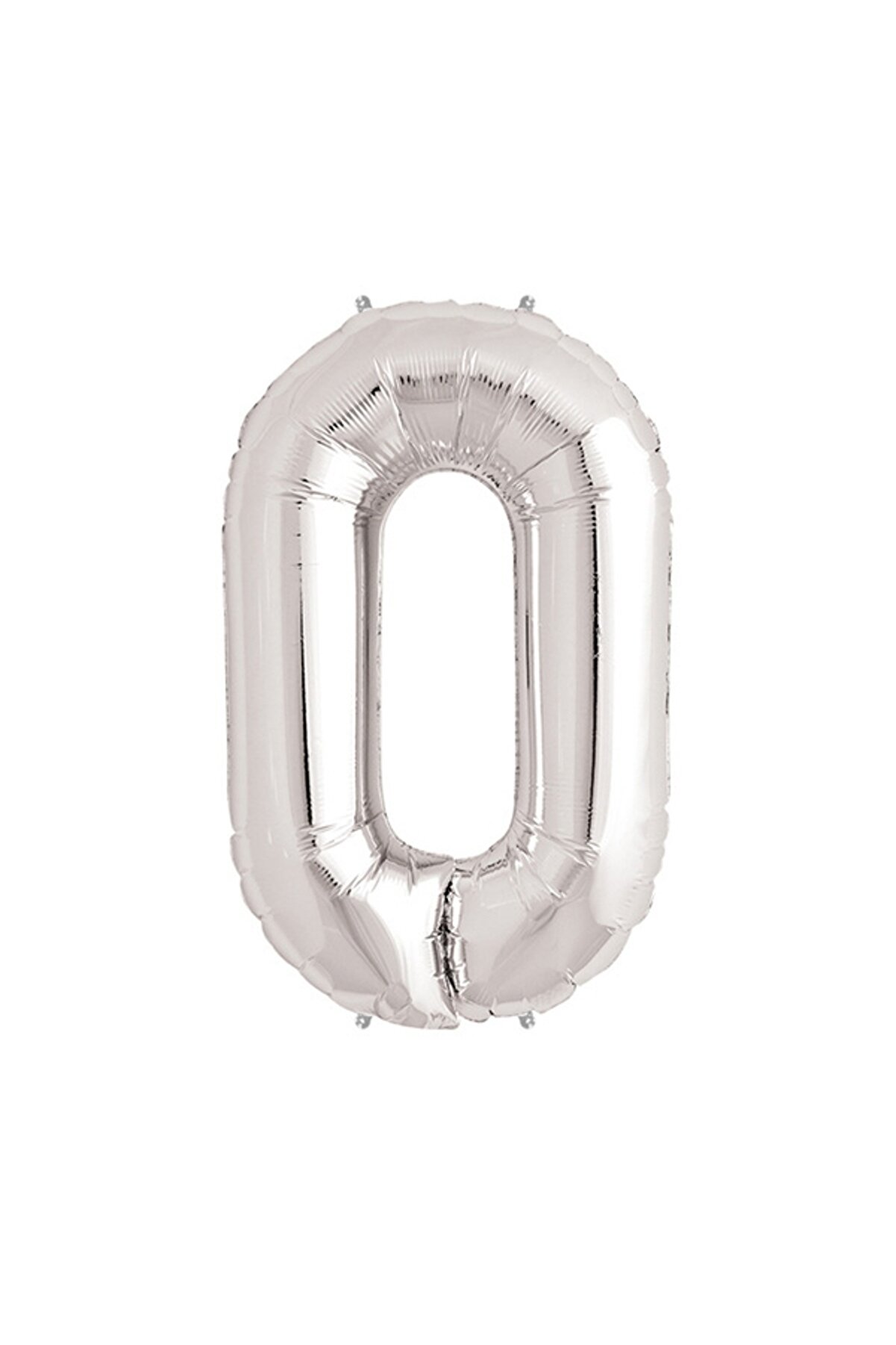 Ethab Ti̇caret G&uuml;m&uuml;ş Rengi̇ Folyo Rakam Balon 1 Metre